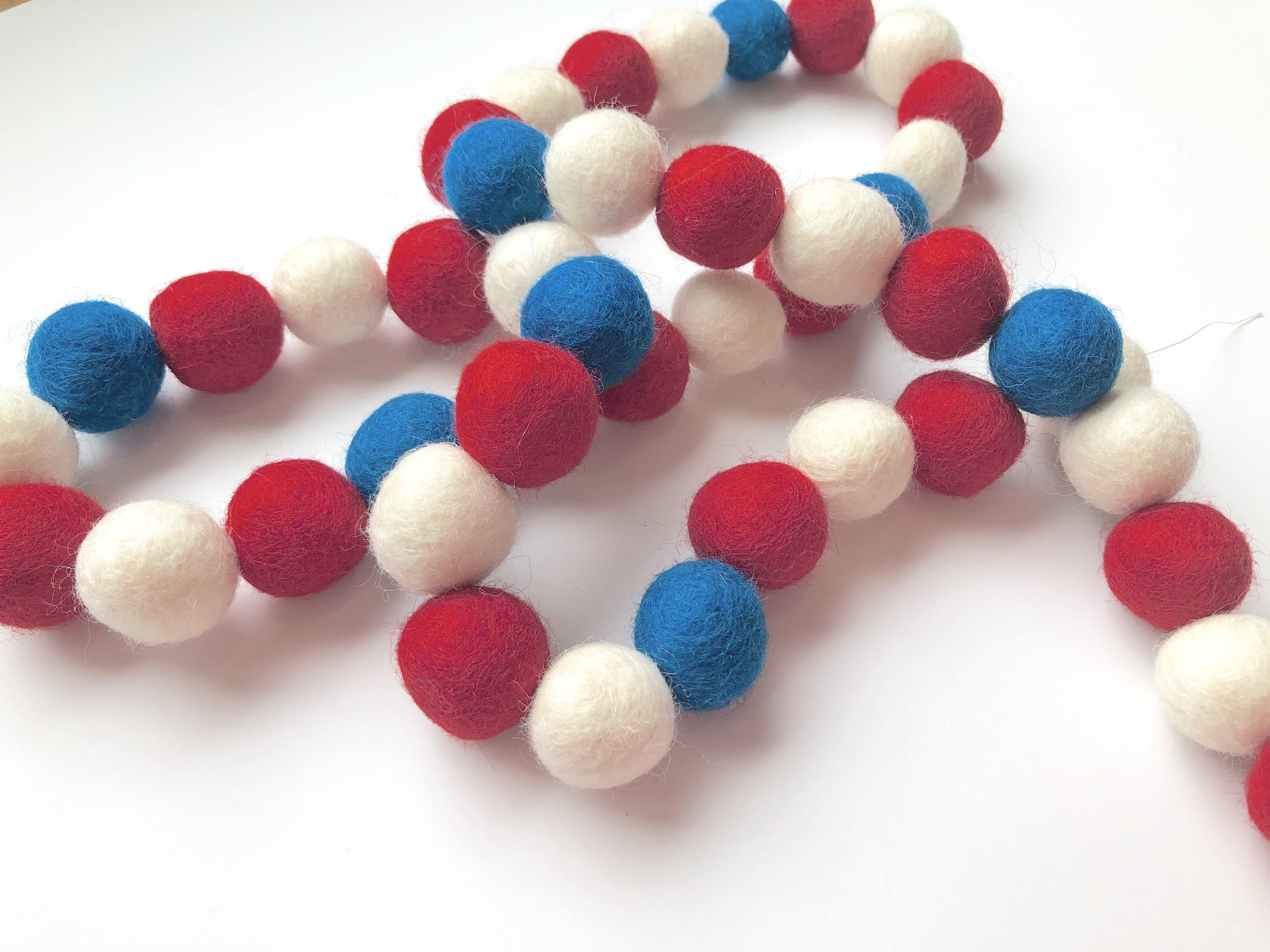 American Flag Garland - Patriotic Decor for Home, Party & Outdoor Events | USA-Themed Bunting for 4th of July, Memorial Day & National Holidays