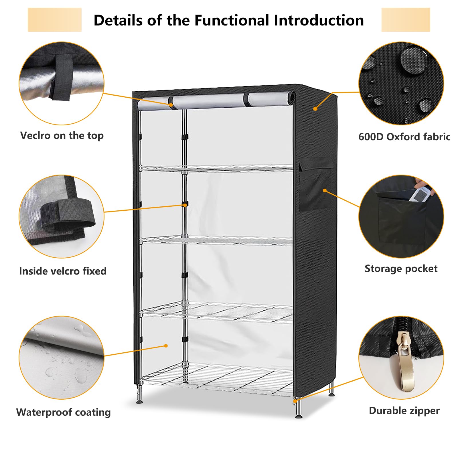Waterproof Dustproof Shelf Cover for 36