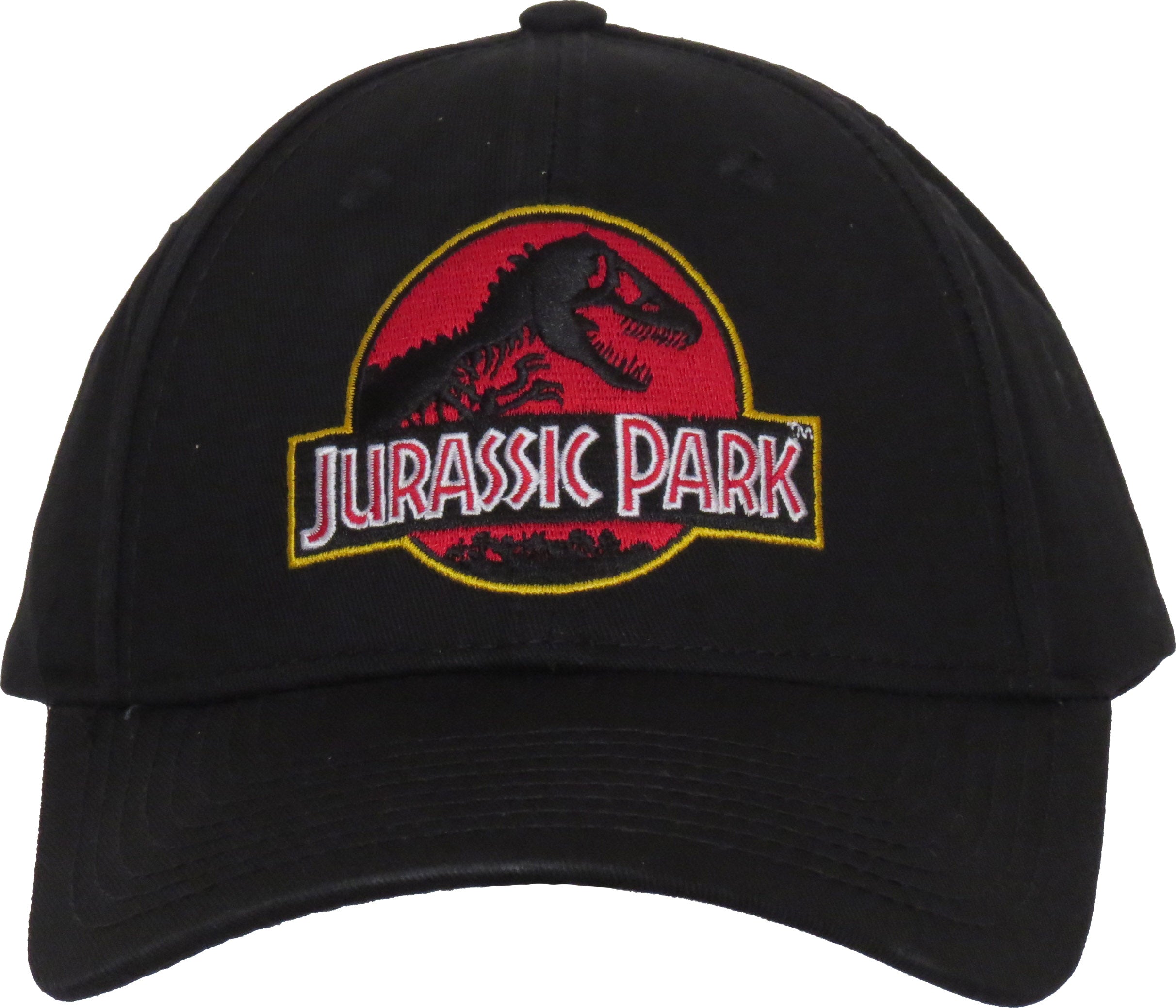 Jurassic Park Logo Adjustable Black Baseball Cap for Men & Women - Dinosaur Movie Fan Gift, Outdoor Sports & Casual Wear