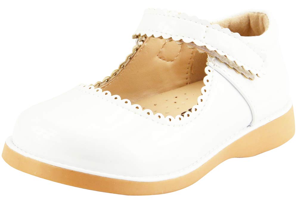**Toddler Mary Jane Flat Shoes for Girls - Comfortable School Dress Shoes for Kids - Perfect for School, Parties & Special Occasions**
