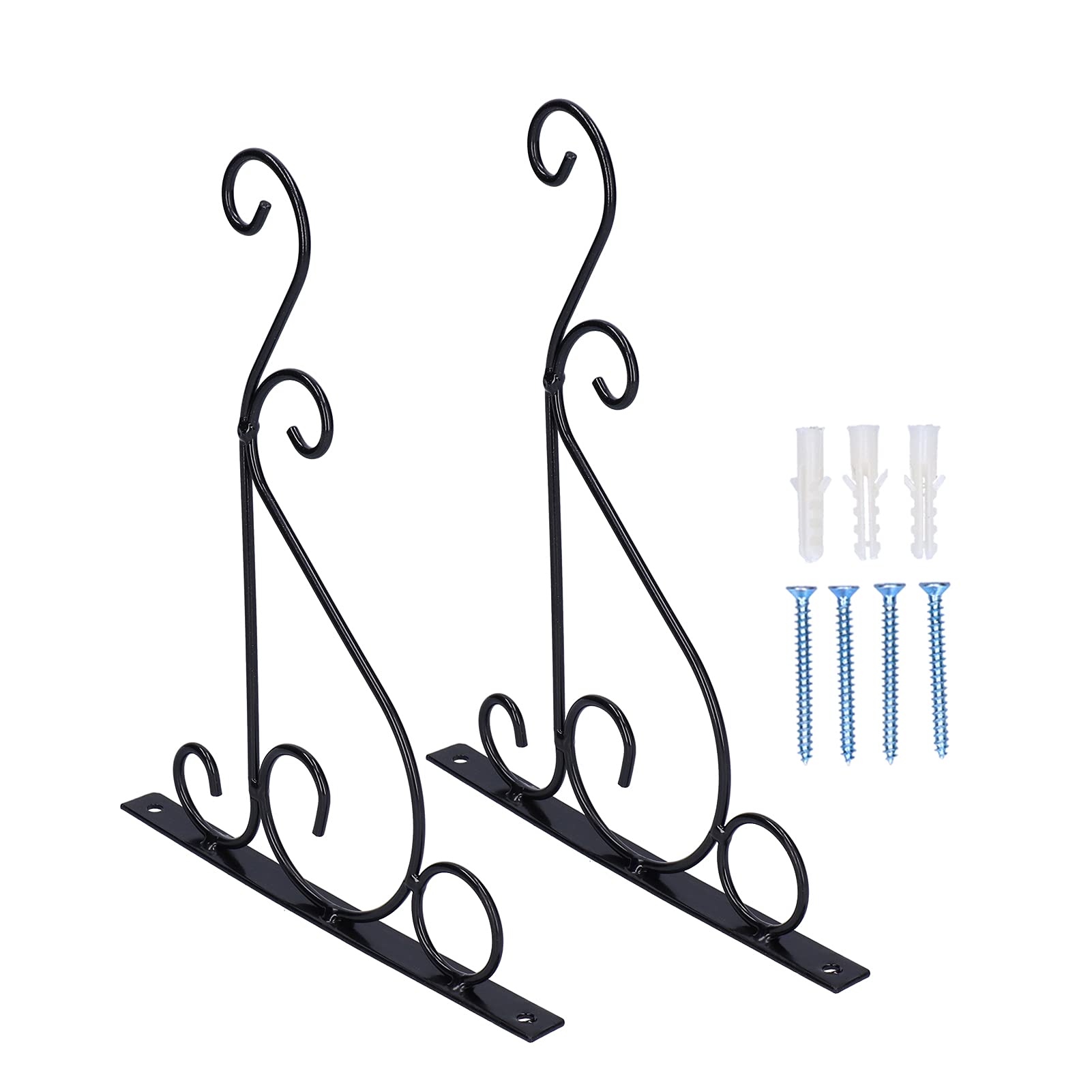 Sturdy Steel Wall Hook for Hanging Plants - Outdoor Decorative Plant Hanger Bracket for Bird Feeders, Lanterns & Wind Chimes | Perfect for Garden, Patio & Porch Decor