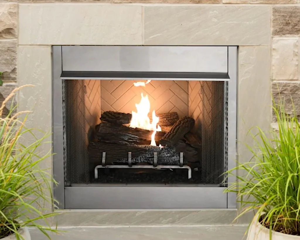 42 Inch Vent-Free Indoor/Outdoor Gas Firebox - VRE4242 - Perfect for Patios, Decks, and Living Rooms