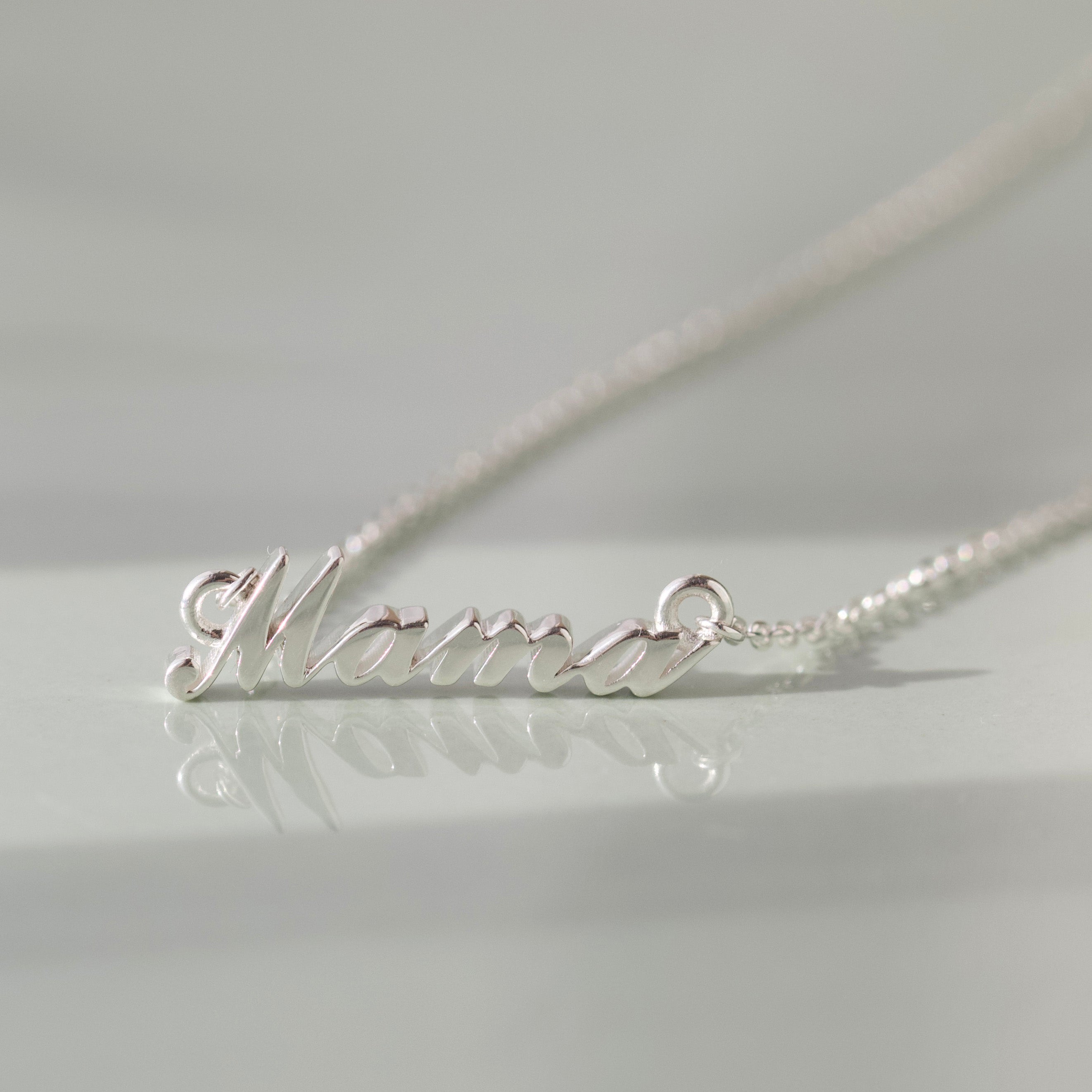 Personalized Mama Name Necklace - Custom Gold or Silver Pendant for Mother's Day, Birthday Gift - Perfect for Mom, Grandma, Wife & Special Women in Your Life