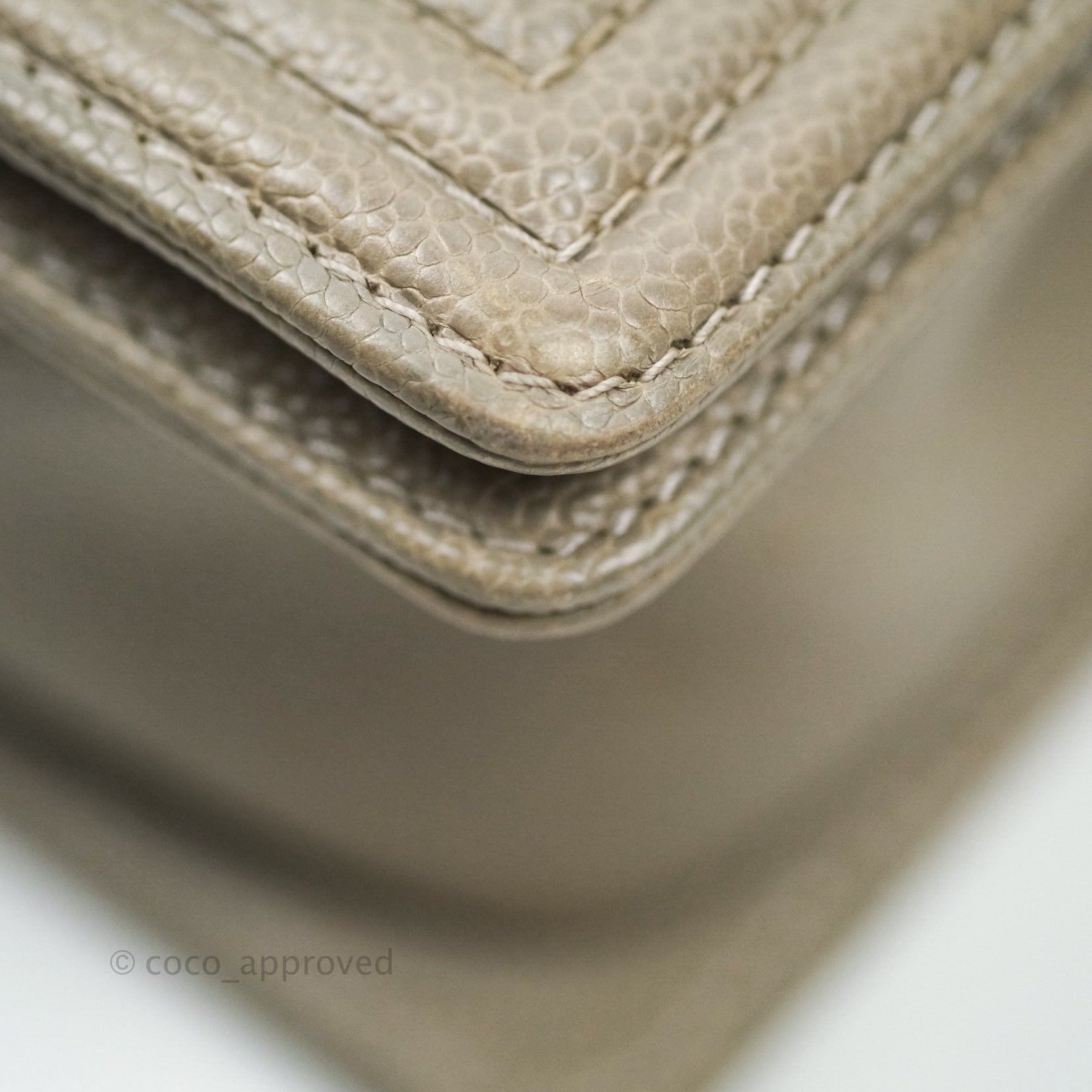 Chanel Boy Quilted Medium Handbag in Taupe Grey Caviar Leather with Gold Hardware - Perfect for Work, Evening Events & Luxury Fashion Accessories