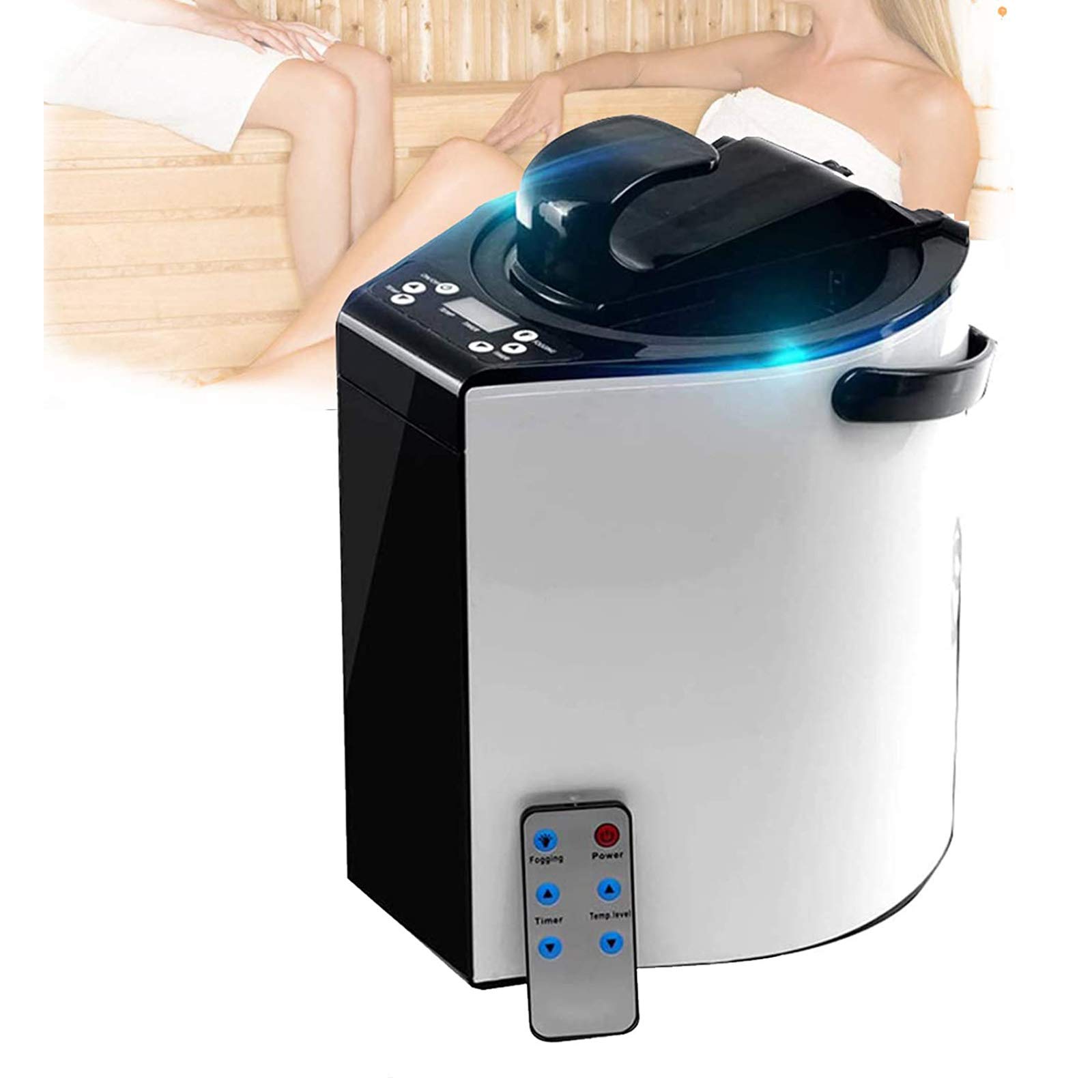 ZYQDRZ 3L Steam Sauna Generator - 110V Portable Steamer for Home Spa, Facial, Detox & Relaxation | Perfect for Facial Care, Body Detox & Muscle Relief