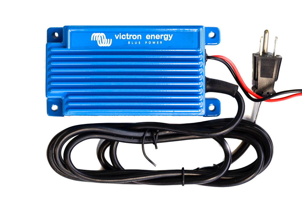 Blue Power IP65 Waterproof 12V/7A AC Charger - 120V Input - Outdoor Marine, RV & Boat Battery Charging (43x80x155mm)