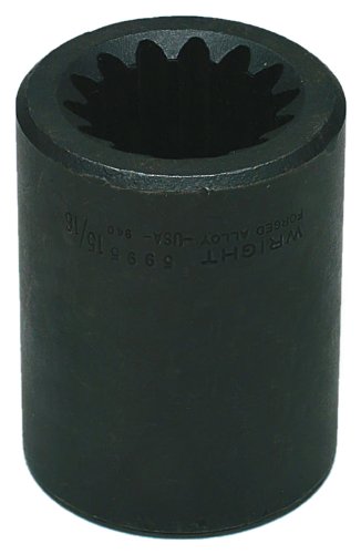 5 Spline Drive 4 Point Square Impact Socket - 13/16