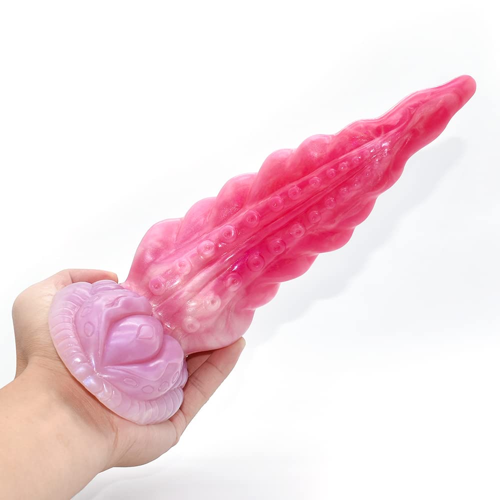 BeHorny Liquid Silicone Octopus Tentacle Dildo with Strong Suction Cup - Realistic Fantasy Sex Toy for Women & Couples - Perfect for Solo Play, BDSM, and Roleplay Scenes