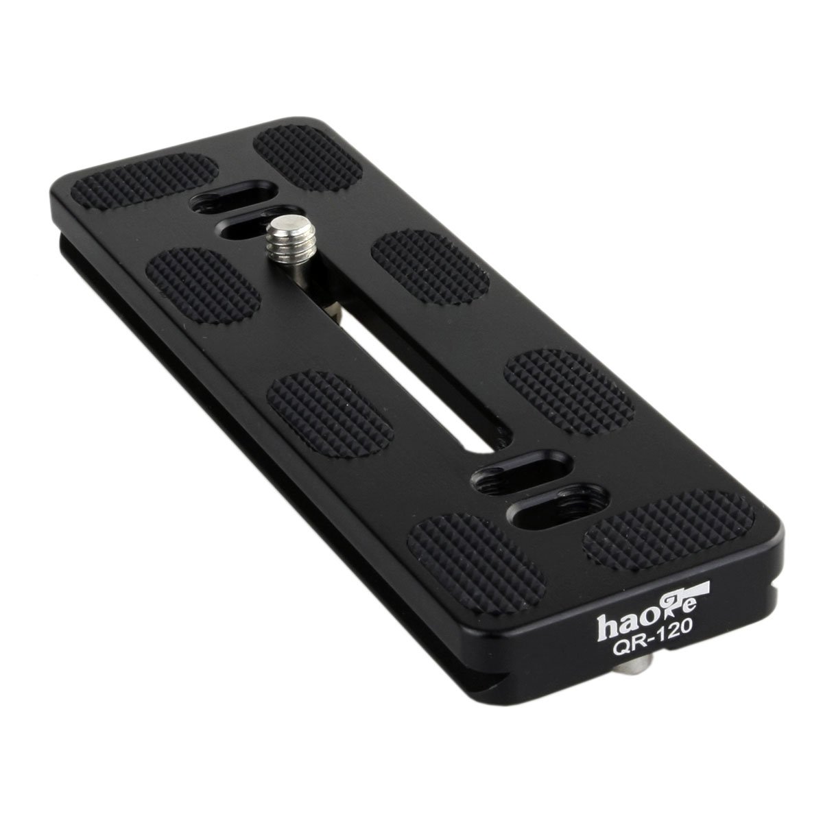 Haoge 120mm QR Quick Release Plate - Dual Dovetail & D-Ring Screw - Arca-Swiss Compatible for Tripod Ball Heads - Perfect for DSLR Cameras, Video Shooting & Outdoor Photography