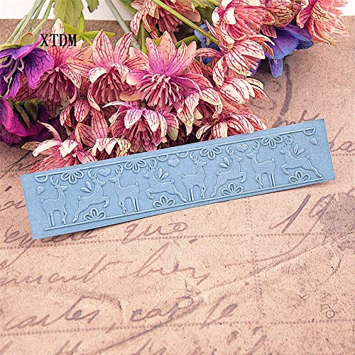 1PCS/Set Three Fawns Design Plastic Embossing Folder for Scrapbooking, DIY Paper Craft, Birthday Card Making, Album Decoration - Perfect for Wedding Invitations, Greeting Cards, and Home Decor Projects