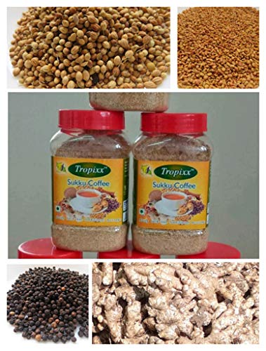 TROPIXX Sukku Coffee - Dried Ginger Coffee, 100g Jar, Sugar-Free for Healthy Morning Boost