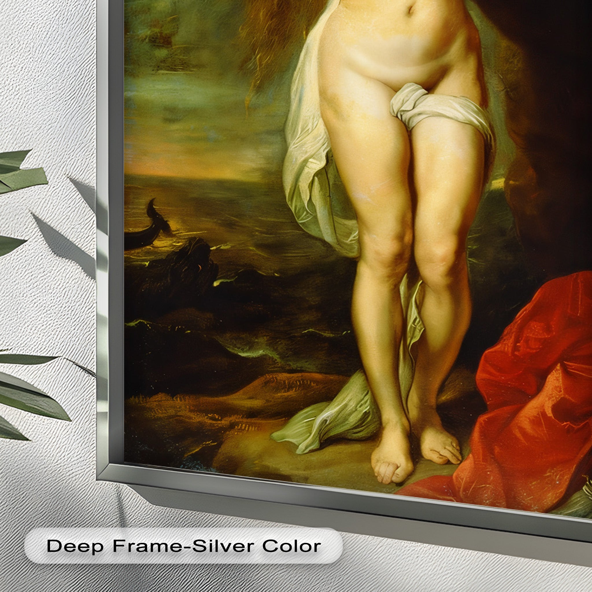 Andromeda Bound - Renaissance Nude Oil Painting of Greek Mythology | Mythological Art for Home Decor & Gallery Display
