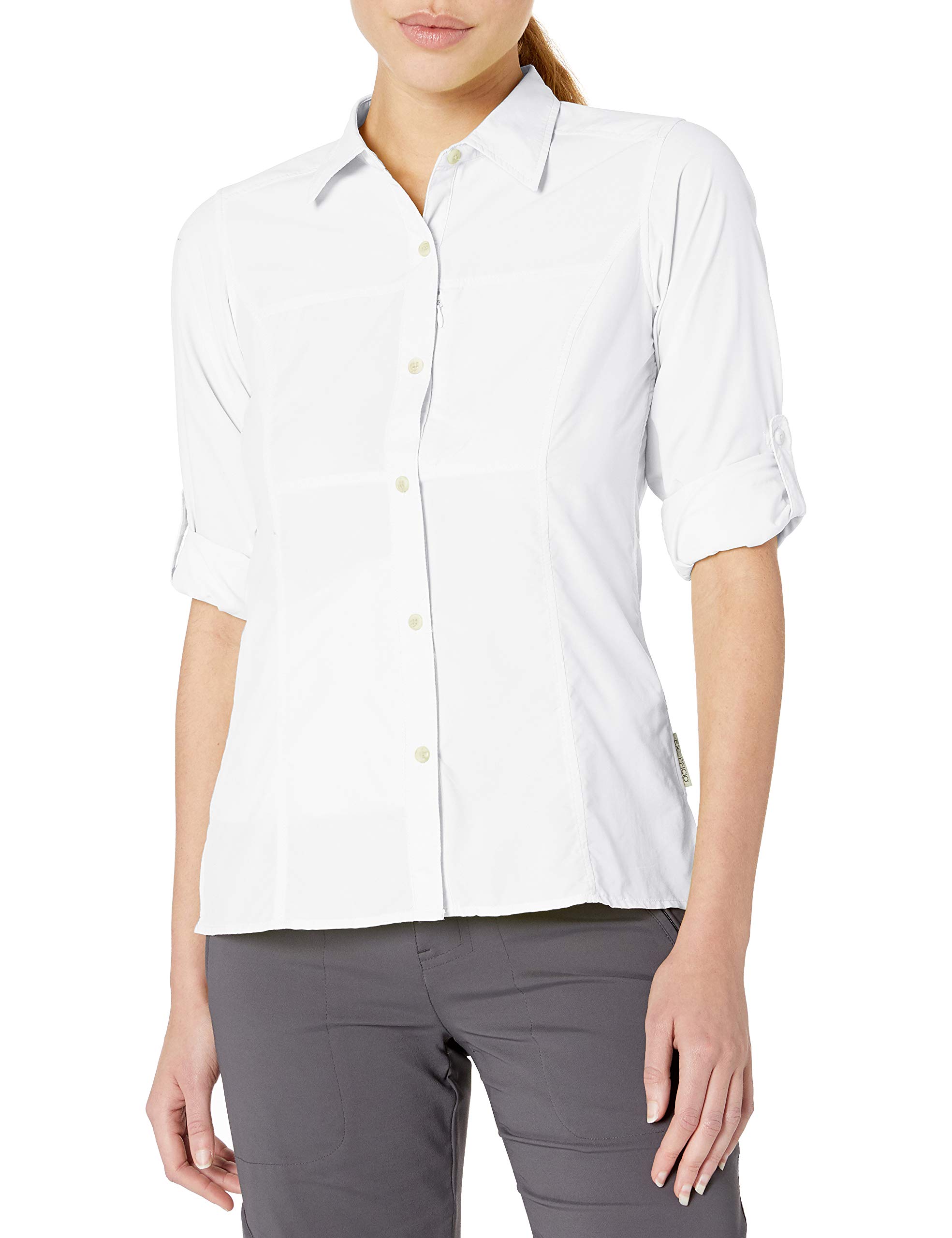 ExOfficio Women's Lightscape UPF 50+ Sun Protection Long Sleeve Shirt - Quick Dry, Breathable Travel & Hiking Shirt for Outdoor Adventures