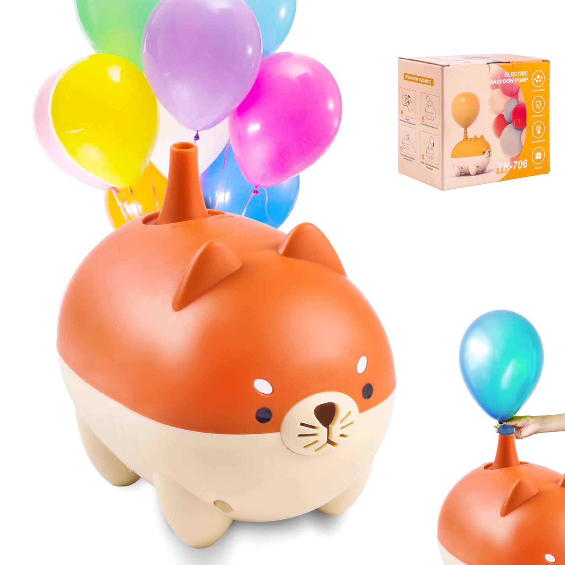 ONG NAMO Electric Balloon Blower Machine - Fast Balloon Air Pump & Inflator for Birthday Parties, Weddings, Christmas Decorations - Perfect for Balloon Arches, Backdrops & Party Decorations