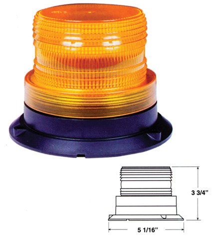 Peterson V766MA-AD Strobe Light - High Visibility Emergency Vehicle Lighting for Police Cars, Ambulances & Fire Trucks - Durable Safety Beacon for Roadside Emergencies & Traffic Control