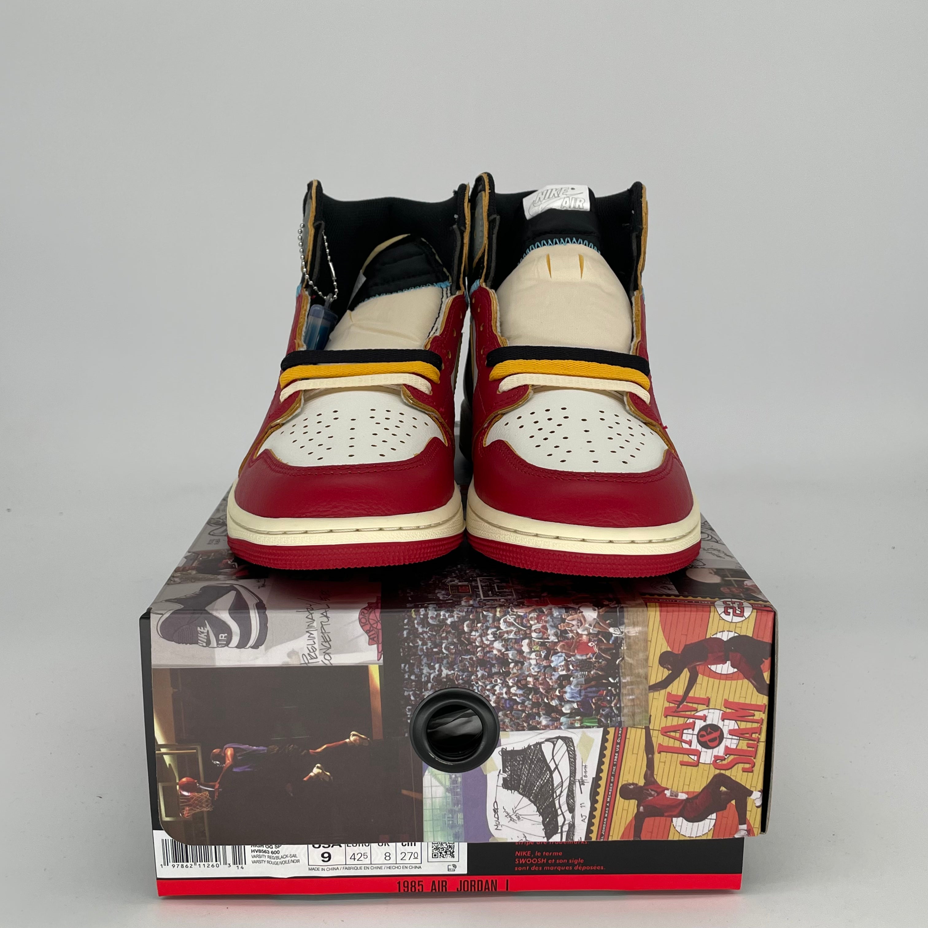 Authentic Air Jordan 1 Union LA Chicago Shadow Sneakers - Men's Size 9 & Women's Size 10.5 (HV8563-600) - Perfect for Streetwear & Basketball Fashion