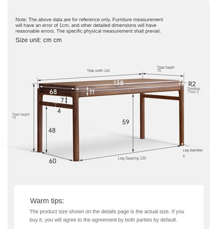 Premium Black Walnut Solid Wood Tea Table - Handcrafted Rustic Coffee Table for Living Room, Perfect for Tea Ceremony, Reading Nook & Cozy Home Decor
