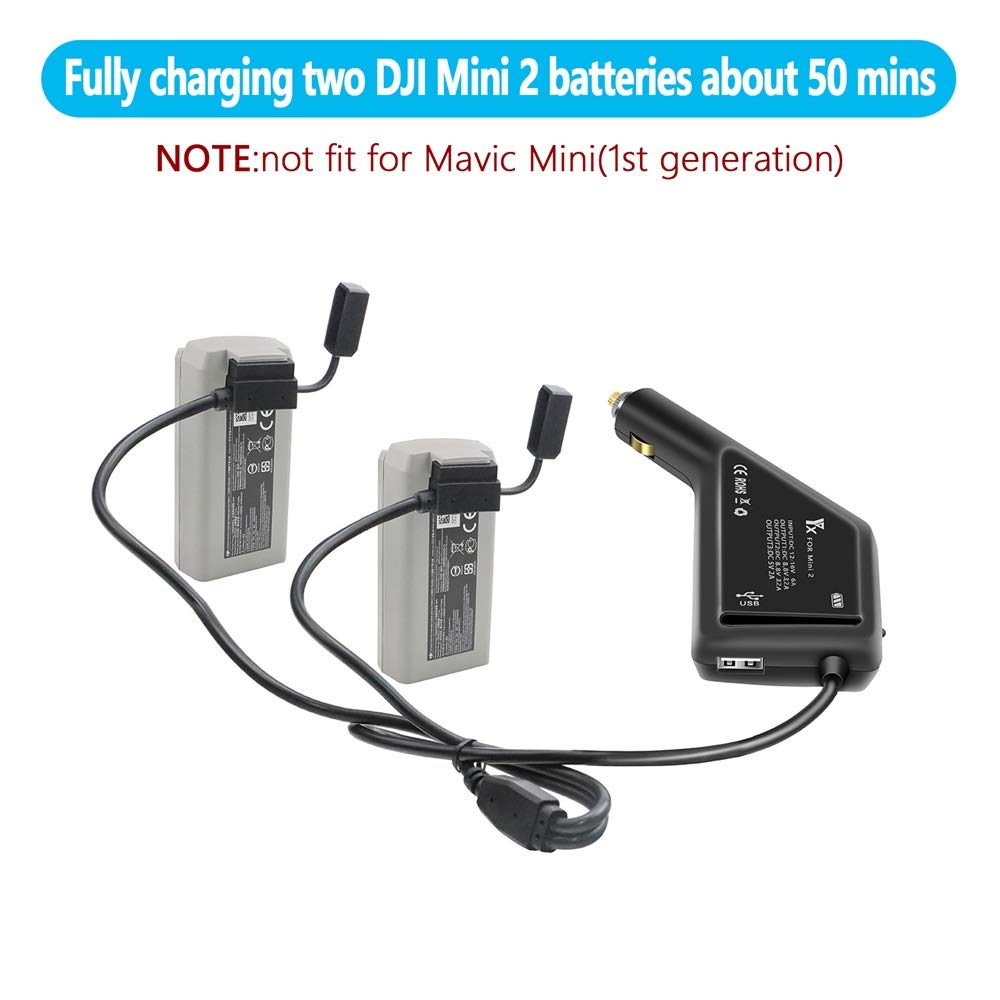 3-in-1 Fast Charger for DJI Mavic Mini 2 & Mini SE Drone - Rapid Charging for Drone Batteries & Remote Controller - Perfect for Travel, Outdoor Adventures & Aerial Photography