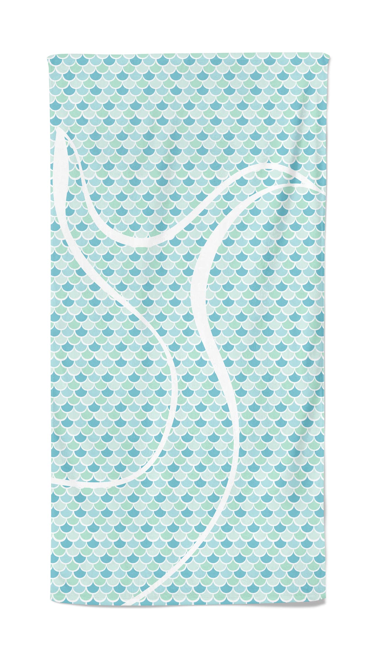 UPF 50+ Sun Protection Swim Wrap Towel - Quick Dry Beach Cover Up for Women, Mermaiden Design - Perfect for Pool, Beach & Outdoor Activities