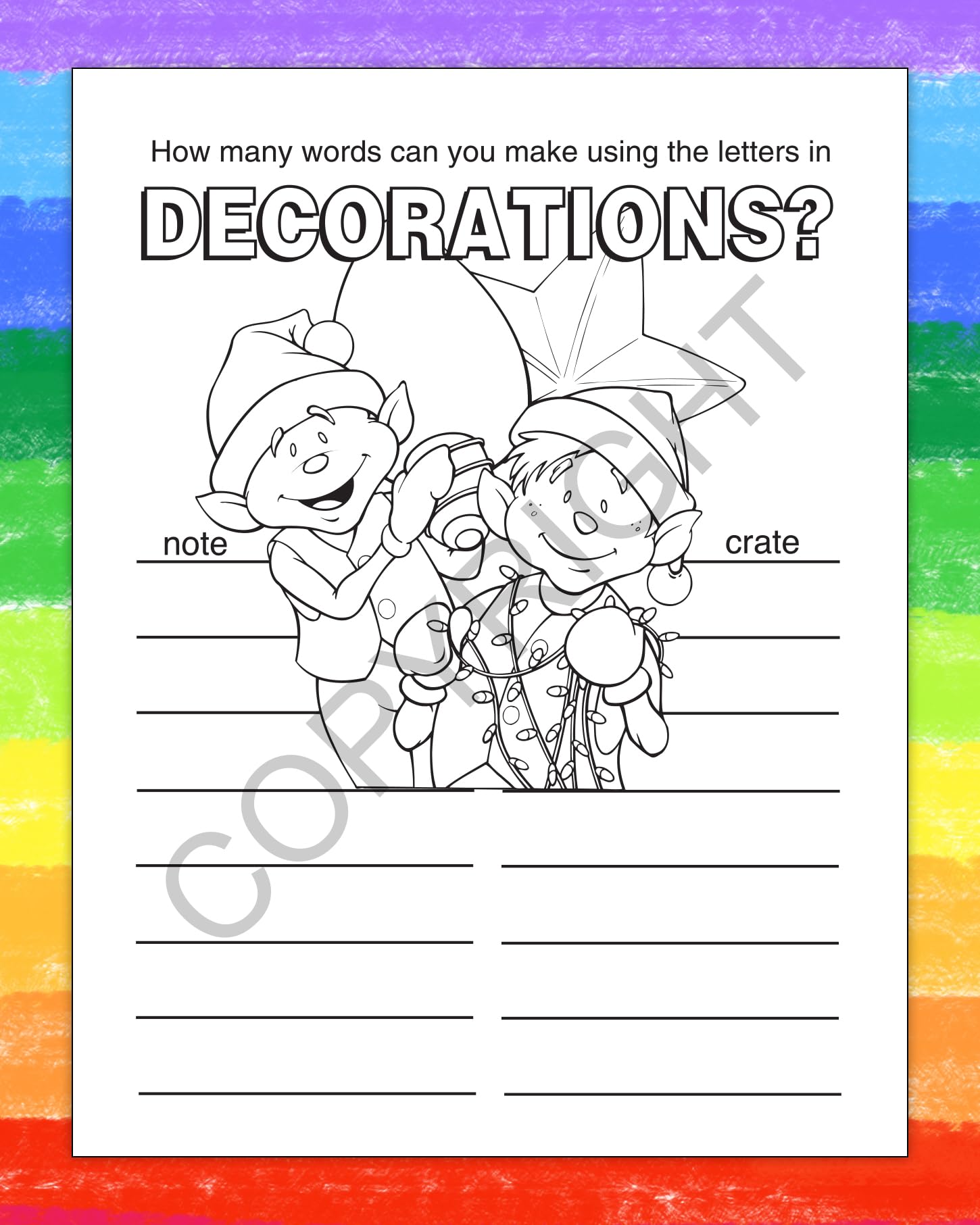 ZOCO Christmas Custom Promotional Coloring Books - 250 Bulk Pack (No Crayons Included) - Holiday Stocking Stuffers, Kids Party Favors, Christmas Activities & Gifts for Children - Perfect for Classroom Rewards, Birthday Parties & Holiday Events