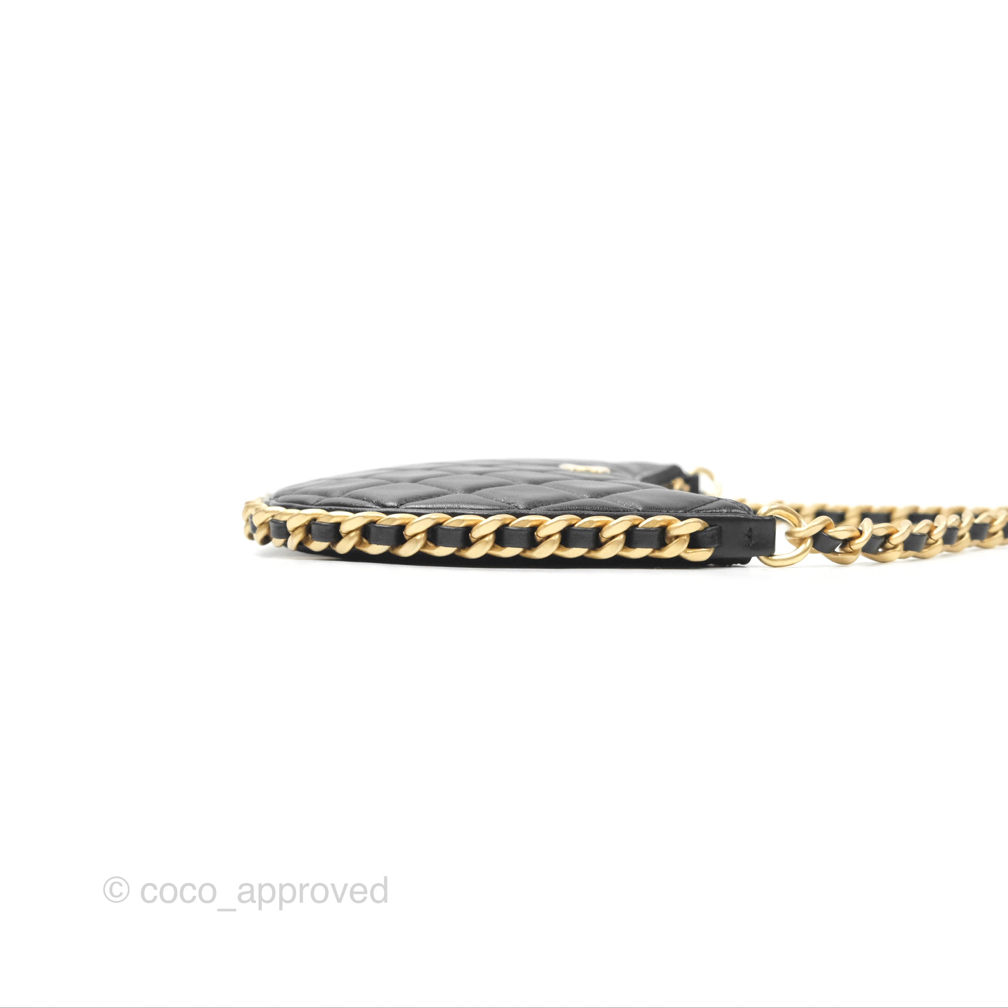 Chanel Chain Around Hobo Bag Black Lambskin Leather with Aged Gold Hardware 23B - Luxury Shoulder Bag for Women, Perfect for Evening Parties & Date Nights