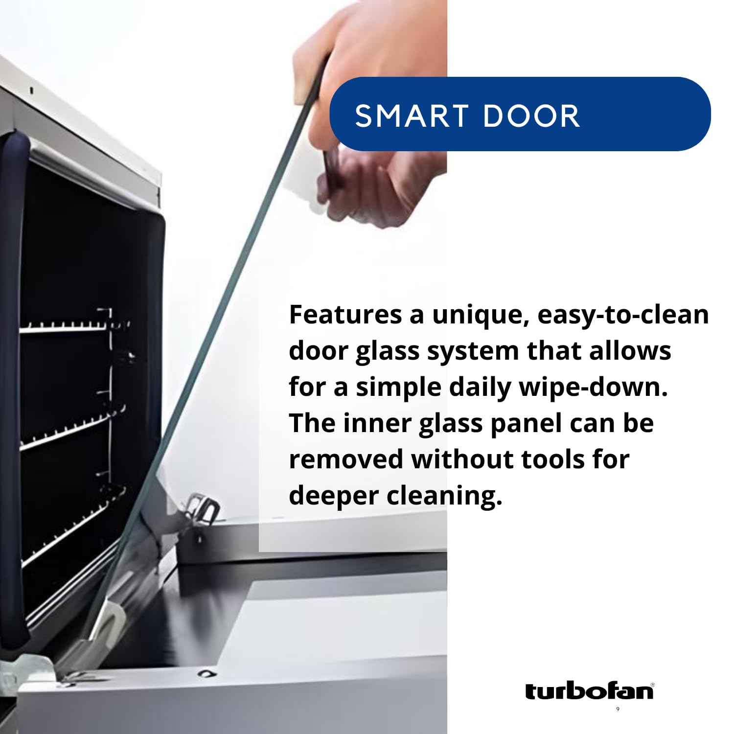Moffat Turbofan E33 Full Size Countertop Electric Convection Oven with Stand - Single Deck, Digital Control, 208V Commercial Convection Oven for Bakeries, Restaurants & Cafes - Perfect for Baking, Roasting & Reheating