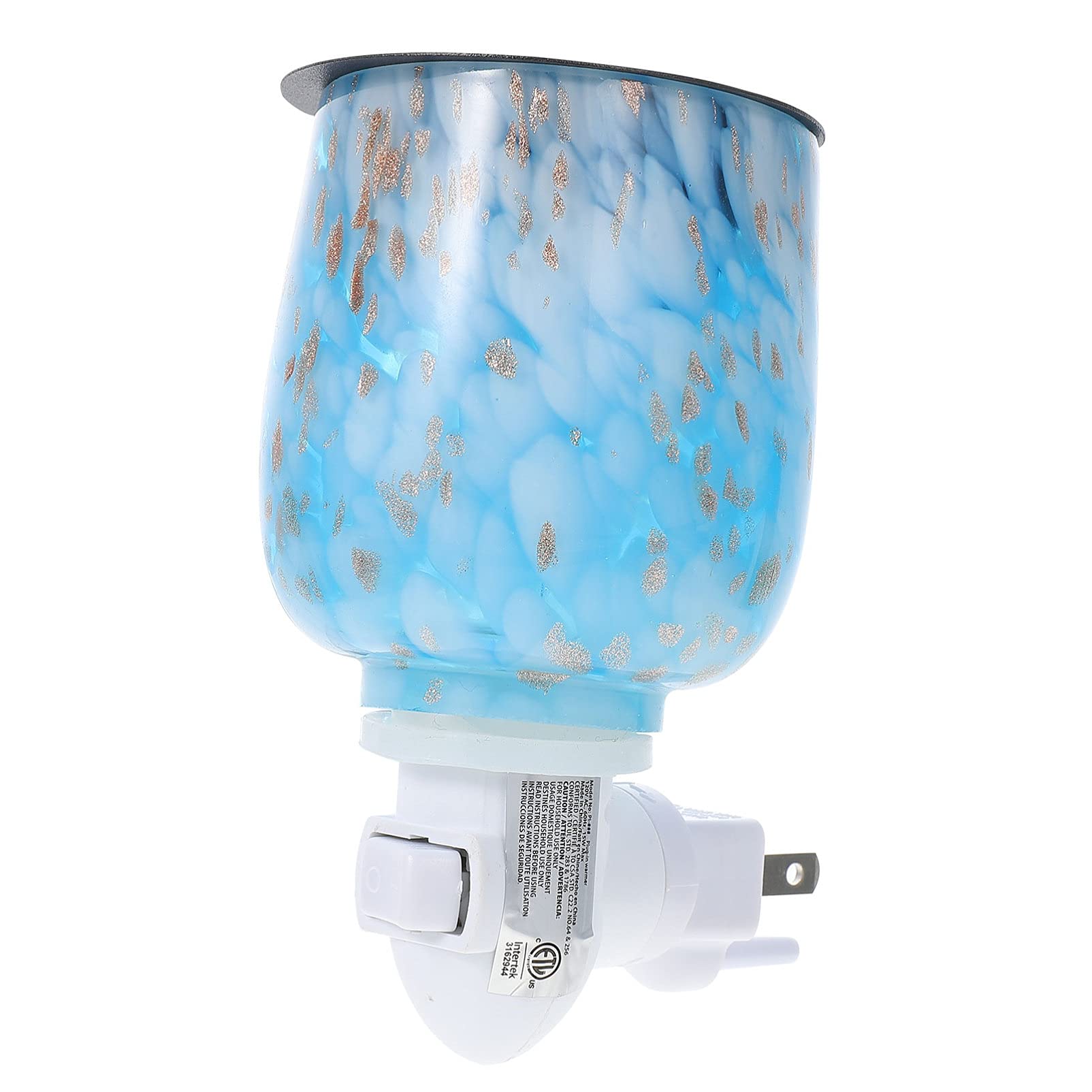 iBasenice Wax Melting Lamp - Blue Aromatherapy Night Light for Home Decor, Bedroom, Spa & Relaxation | Scented Wax Warmer for Cozy Ambiance