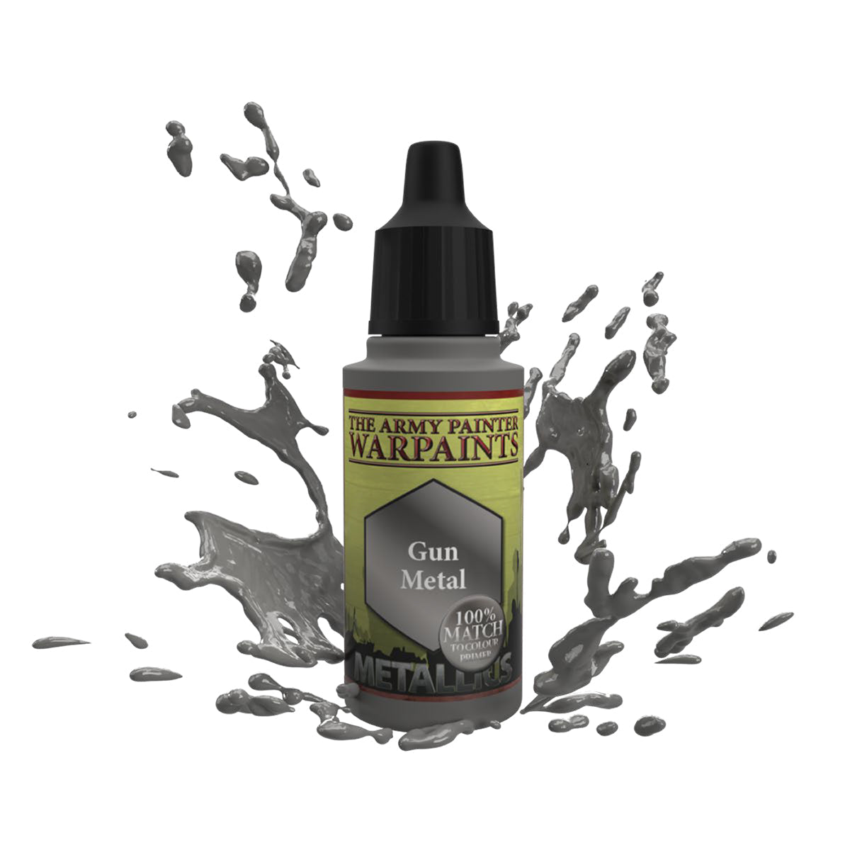 Warpaints Metallics Gun Metal - Premium Metallic Paint for Miniatures & Models - Perfect for Warhammer, D&D, and Cosplay