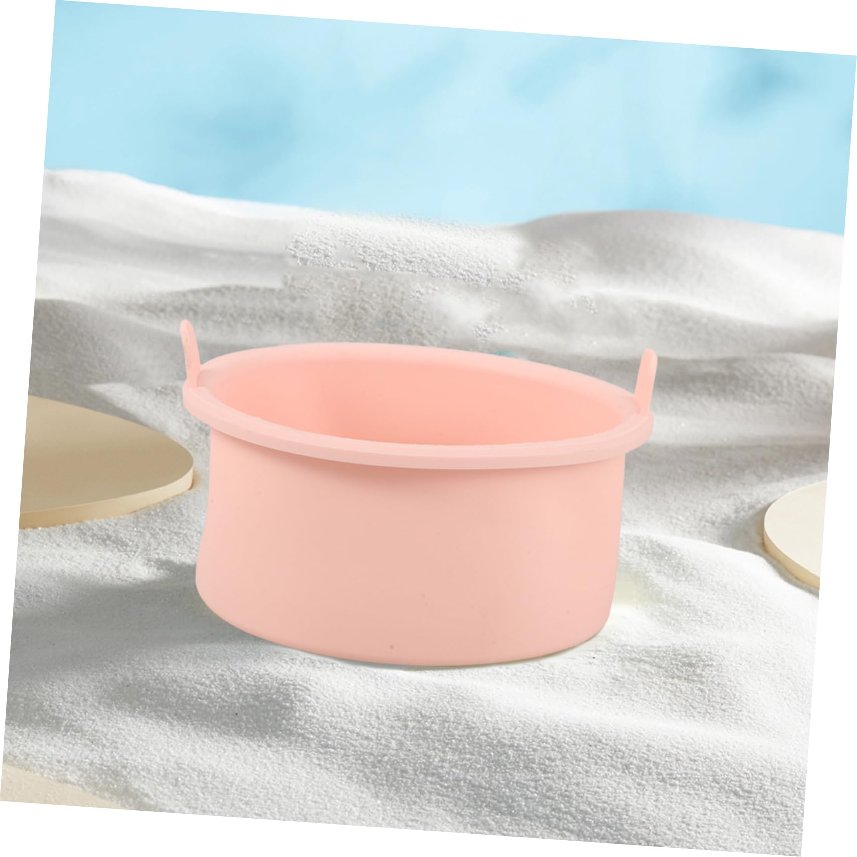 FRCOLOR Pink Silicone Wax Melting Pot - Hair Removal Wax Warmer Bowl with Heating Liner for Smooth Waxing at Home & Salon - Perfect for Eyebrows, Legs, Bikini Line & Facial Hair Removal