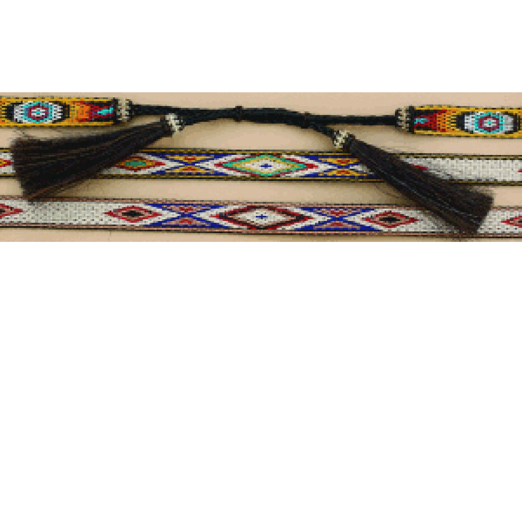 Aztec Tapestry Hat Bands for Cowboy Hats - Handwoven Bohemian Headbands for Men & Women - Festival, Western, and Rodeo Accessories