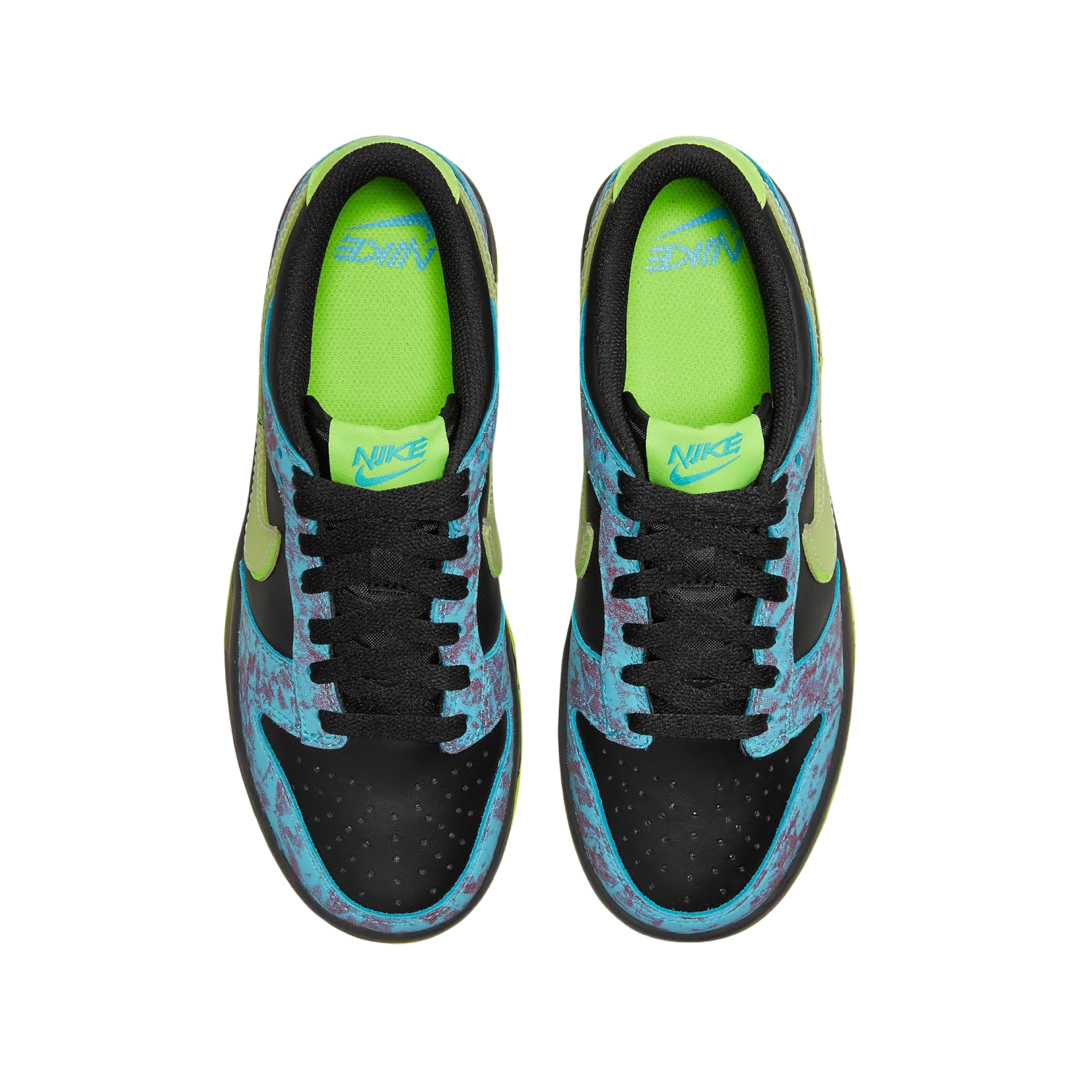 Nike Dunk Low GS Acid Wash Baltic Blue Volt Sneakers - Stylish & Comfortable Basketball Shoes for Women & Girls - Perfect for Casual Wear, Sports & Street Fashion