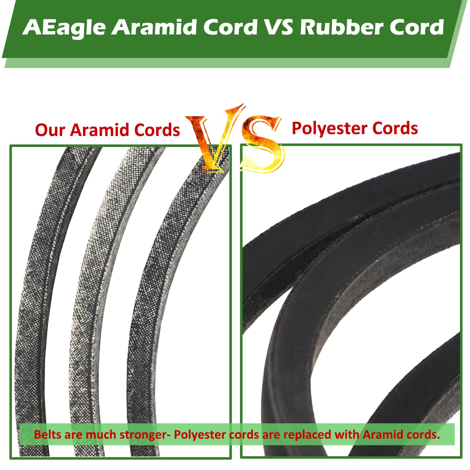 Aramid Cord Deck V Belt 5/8
