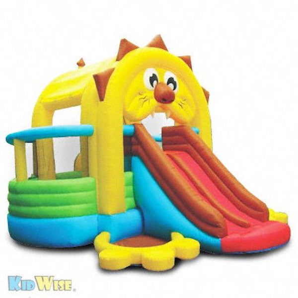 KidWise Lion's Den Bounce House - Inflatable Jumping Castle for Kids Outdoor Birthday Parties, Backyard Play & Summer Activities