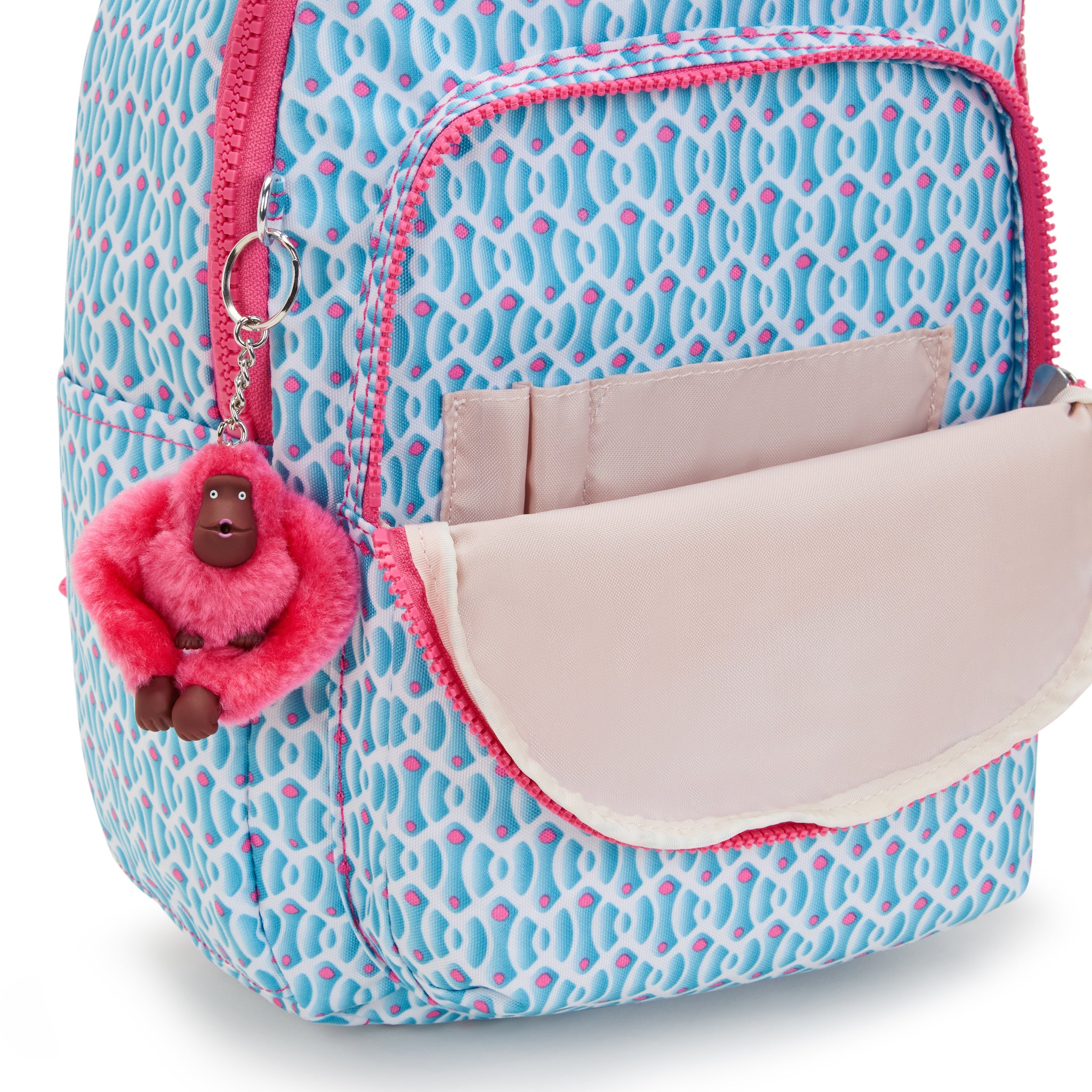 Kipling Seoul Small Printed Tablet Backpack - Lightweight Laptop Bag for Women & Men, Water-Resistant Travel Backpack with USB Port - Perfect for Work, School, College & Commuting