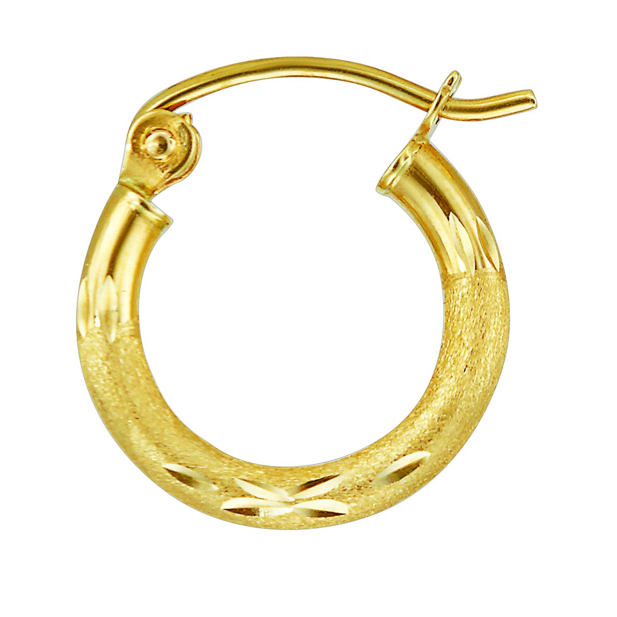 14K Yellow Gold 2mm Thin Endless Hoop Earrings for Women - 10 Sizes (14mm-30mm) | Minimalist Everyday Jewelry, Gift for Her, Wedding & Party Accessories