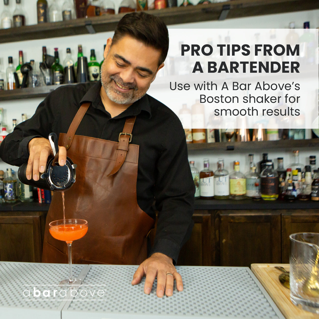 Premium 4-Prong Hawthorne Cocktail Strainer - Black Bar Tool for Mixing & Serving Classic Cocktails - Perfect for Home Bars, Bartending & Professional Use