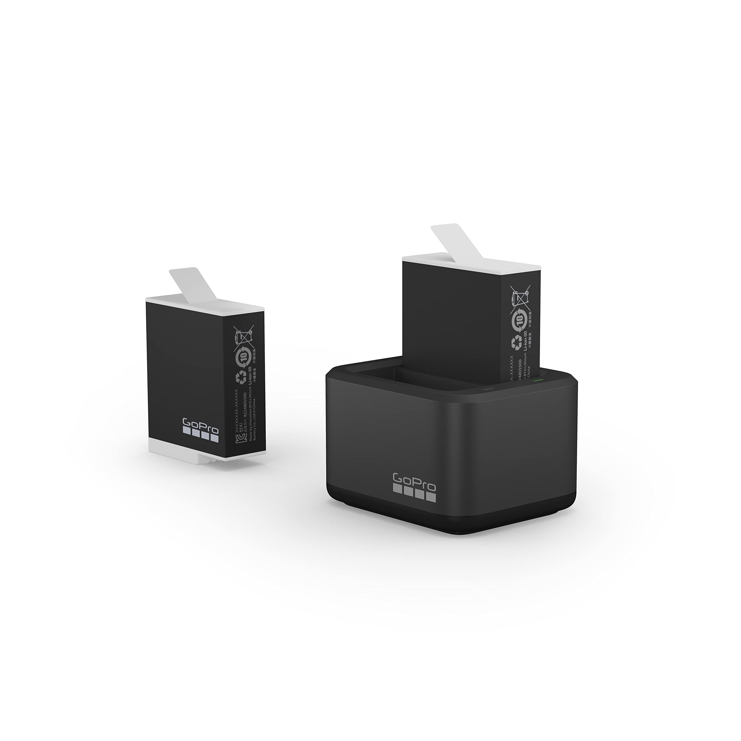 GoPro Dual Battery Charger with 2 Enduro Batteries - Fast Charging for GoPro HERO 9/10/11 - Perfect for Travel, Vlogging & Outdoor Adventures
