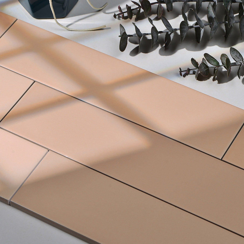 Osaka Mix Shade Pink 75x300 Matt Subway Tile - Waterproof Ceramic Wall & Backsplash Tile for Kitchen, Bathroom, and Shower Decor
