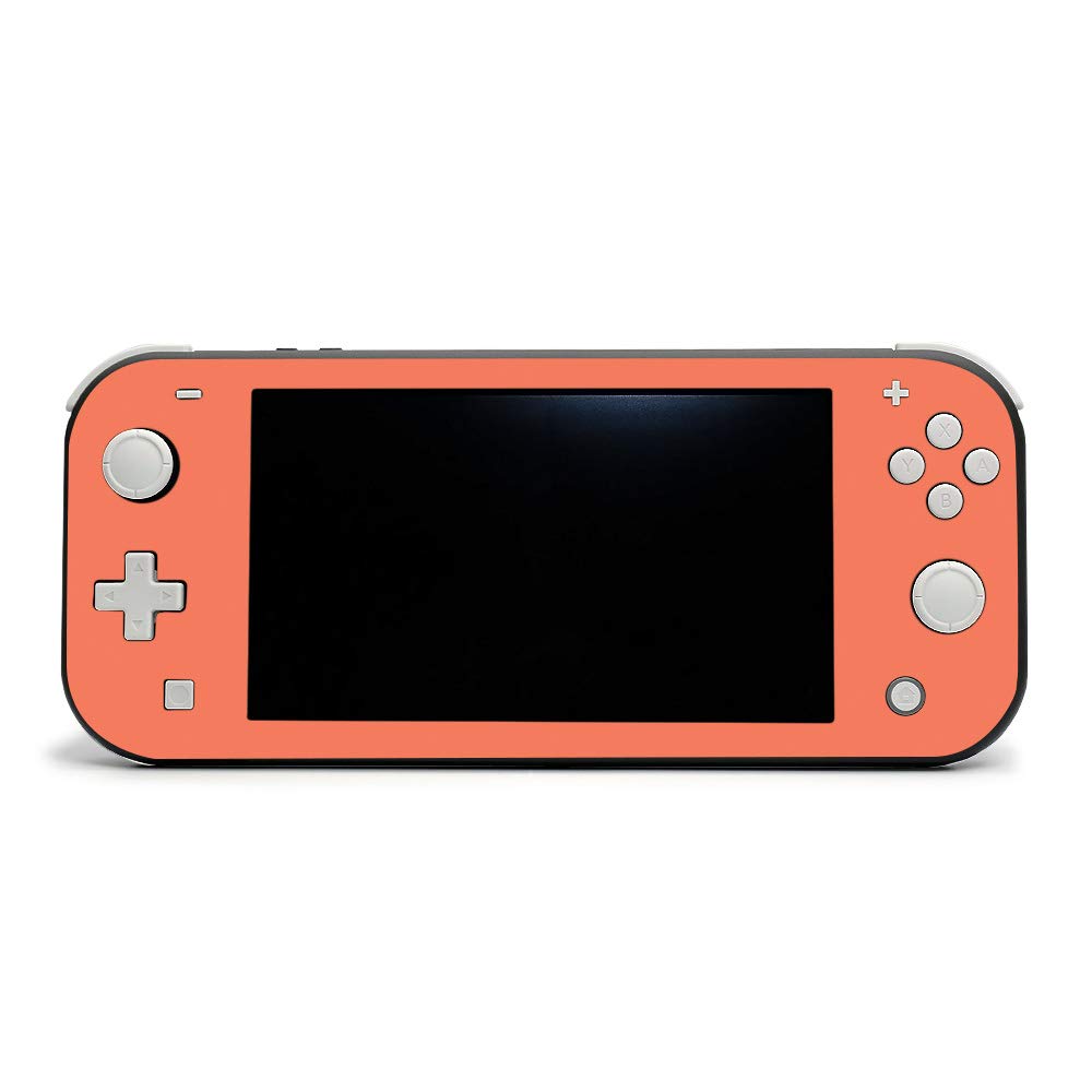 MightySkins Protective Vinyl Decal Wrap Cover for Nintendo Switch Lite - Solid Salmon | Durable, Customizable Skin | Easy to Apply & Remove | Made in USA | Perfect for Gaming, Travel & Personalization