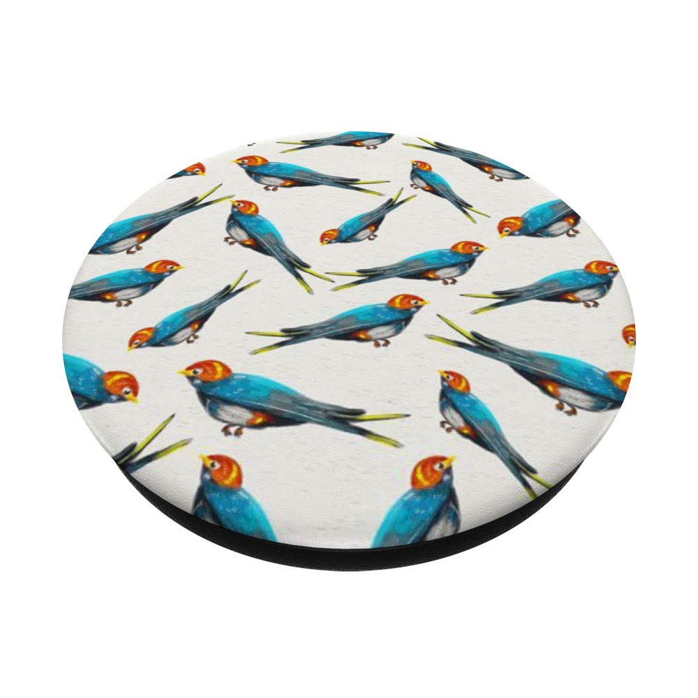 Bird Pattern PopSockets Phone Grip & Stand - Expandable Phone Holder for iPhone, Samsung, Tablets - Perfect for Work, Travel, and Daily Use