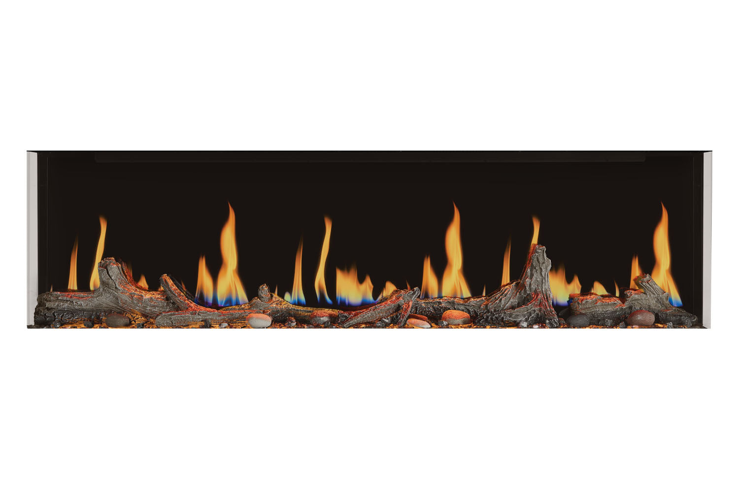Napoleon Luminex 65-Inch LCD Virtual Smart Multi-Sided Built-In Electric Fireplace - Perfect for Living Room, Bedroom & Office Heating & Ambiance