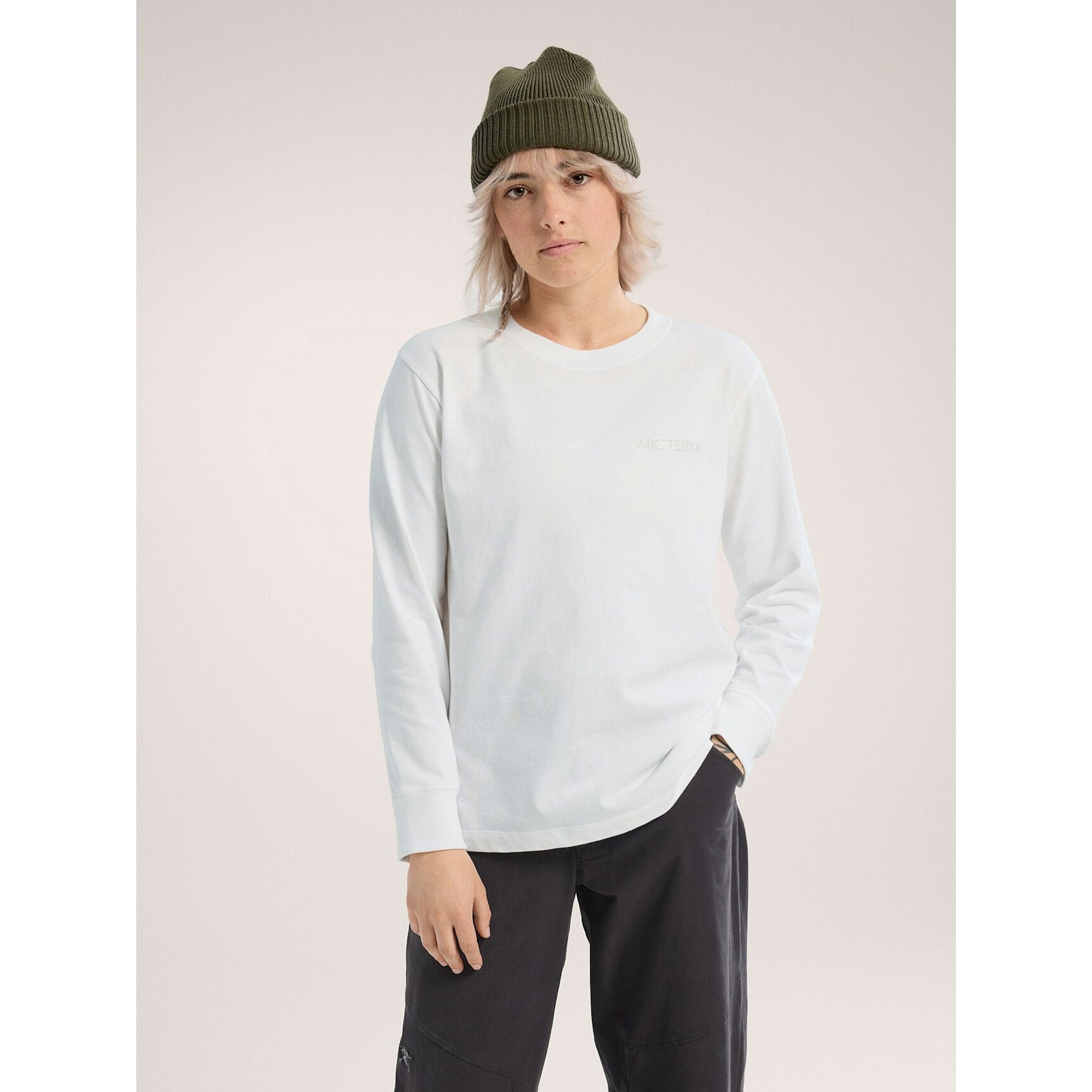 Arc'teryx Women's Kragg Cotton Long Sleeve Crew Neck Shirt - Breathable Hiking & Outdoor Activewear for Climbing, Camping & Travel