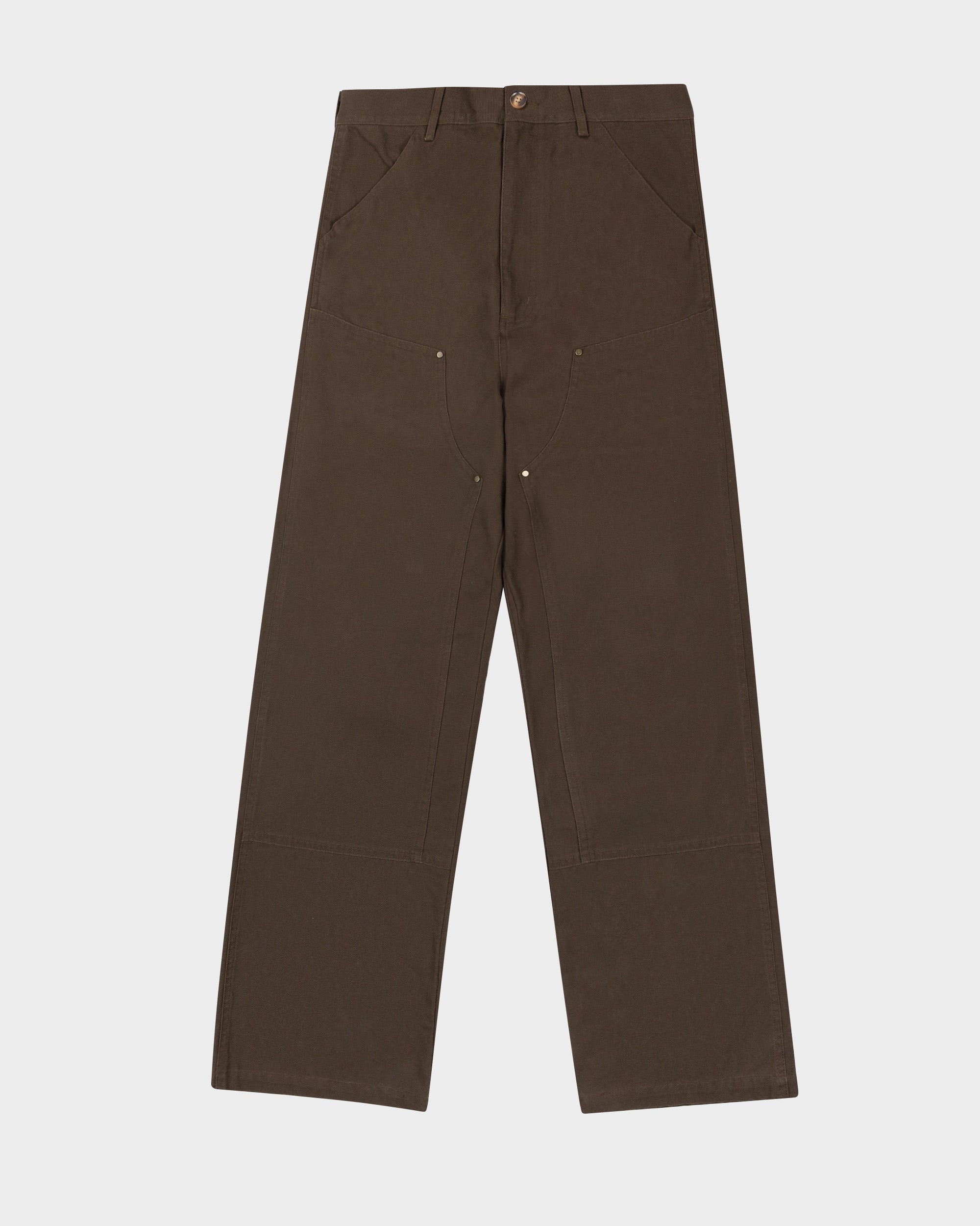East Ham Carpenter Pants for Men - Durable Brown Work Pants with Multiple Pockets - Perfect for Construction, Woodworking & Outdoor Activities