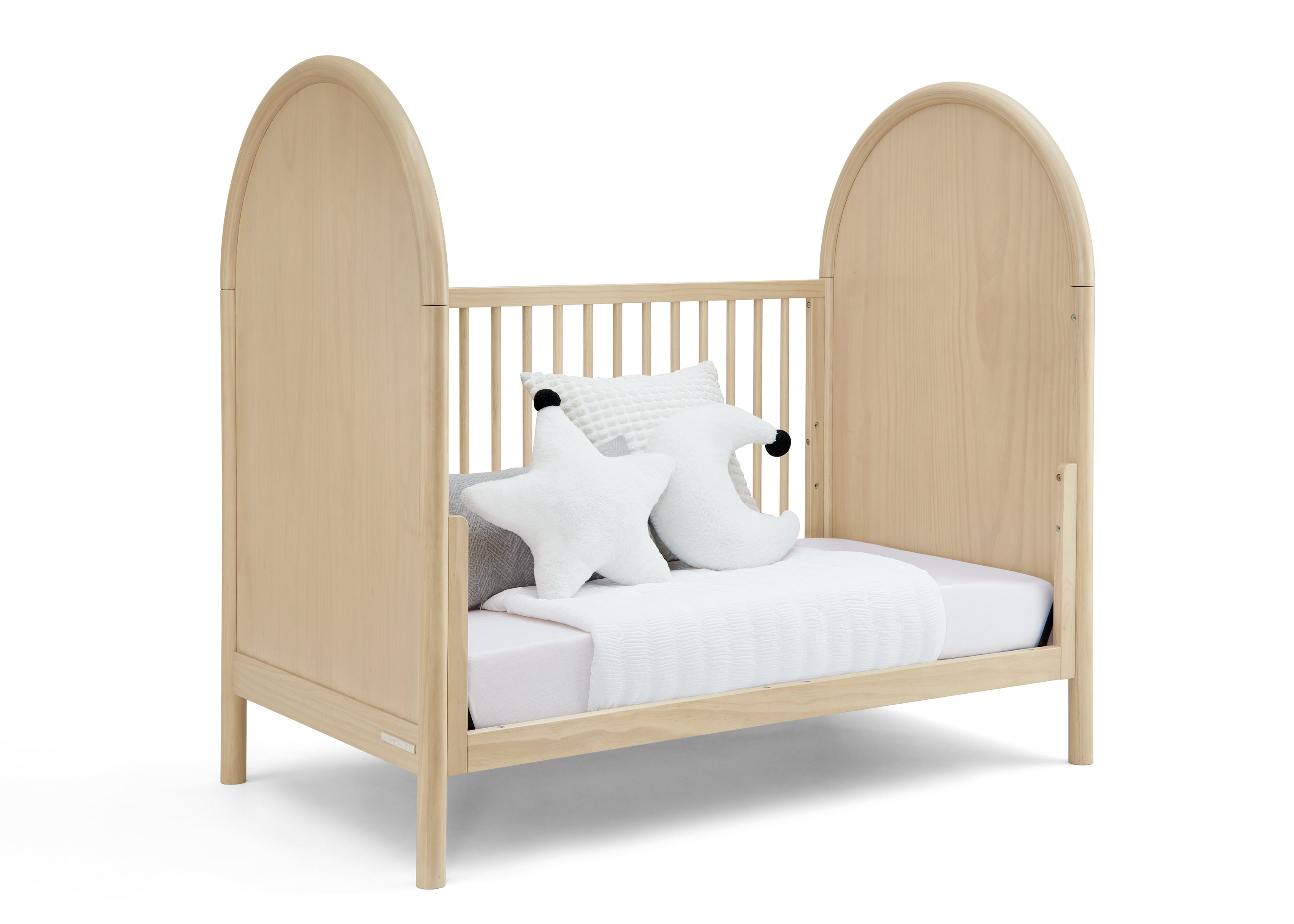 Vivi 4-in-1 Convertible Baby Crib - Toddler Bed, Daybed & Full-Size Bed | Safe Nursery Furniture for Newborn to Adult | Perfect for Bedrooms, Daycare & Guest Rooms