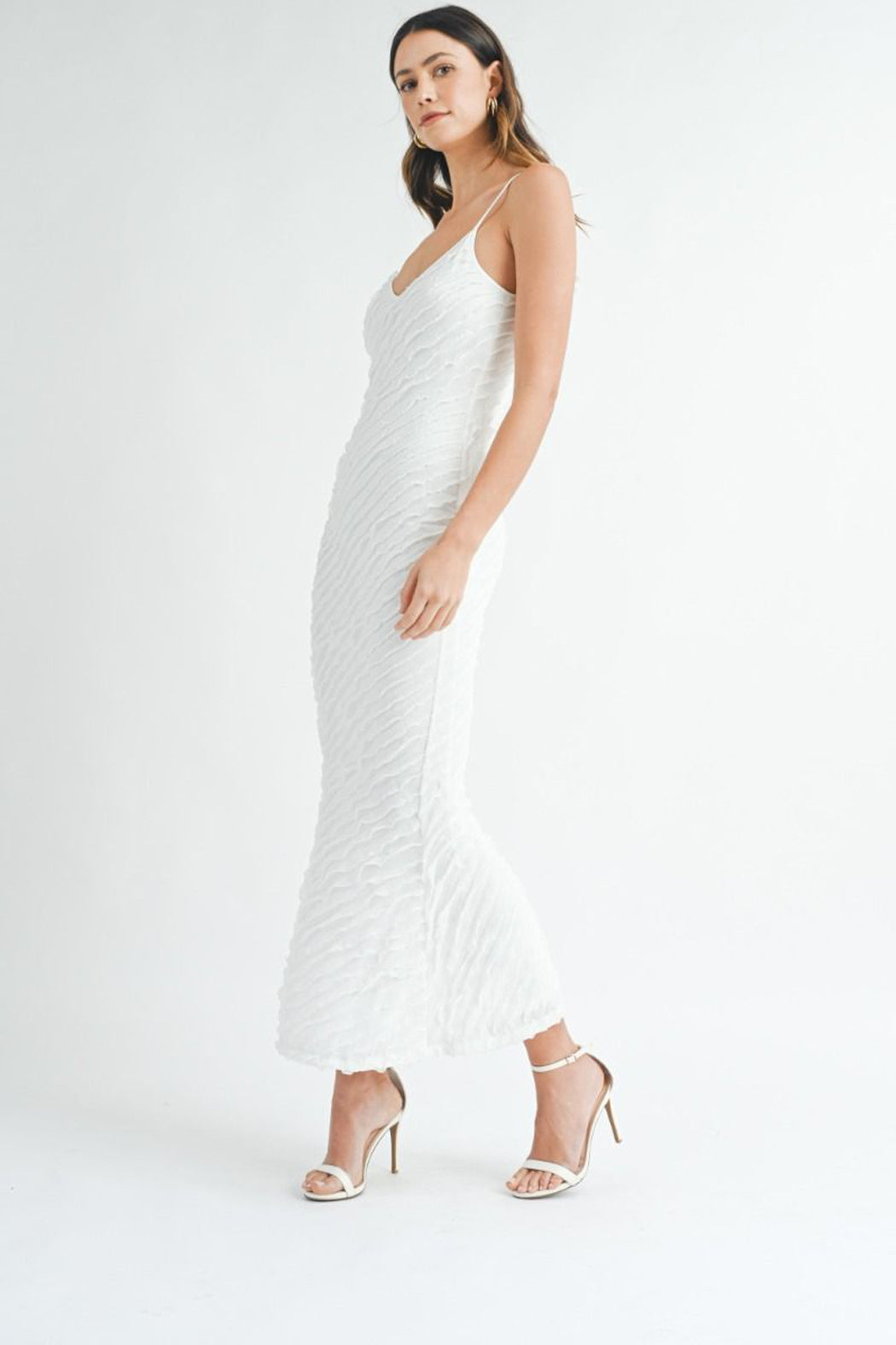 Ariel Ruffle Bodycon Dress for Women - Sexy Tight Fitted Party Club Dress - Perfect for Night Out, Date Night, and Special Occasions