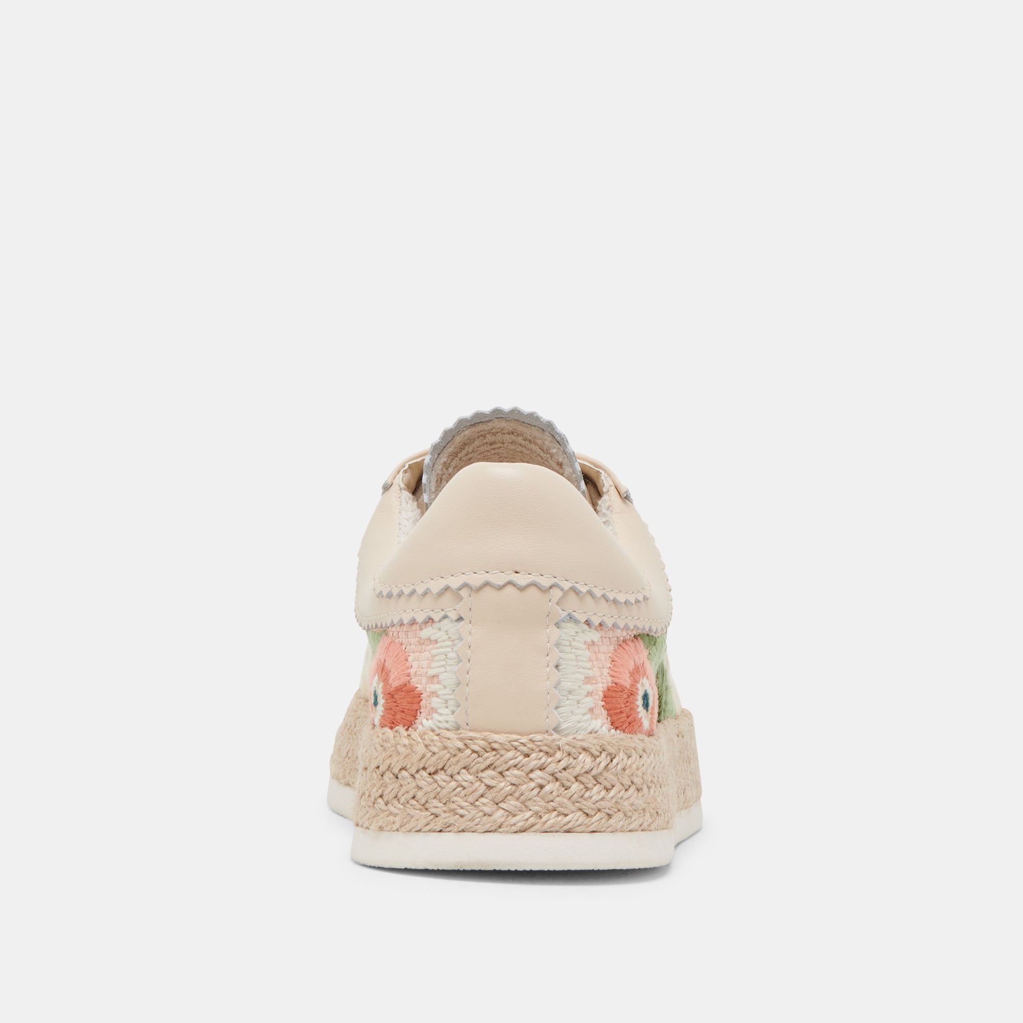 AZALIA Women's Pink Floral Raffia Sneakers - Comfortable Casual Shoes for Walking, Travel & Summer Outfits