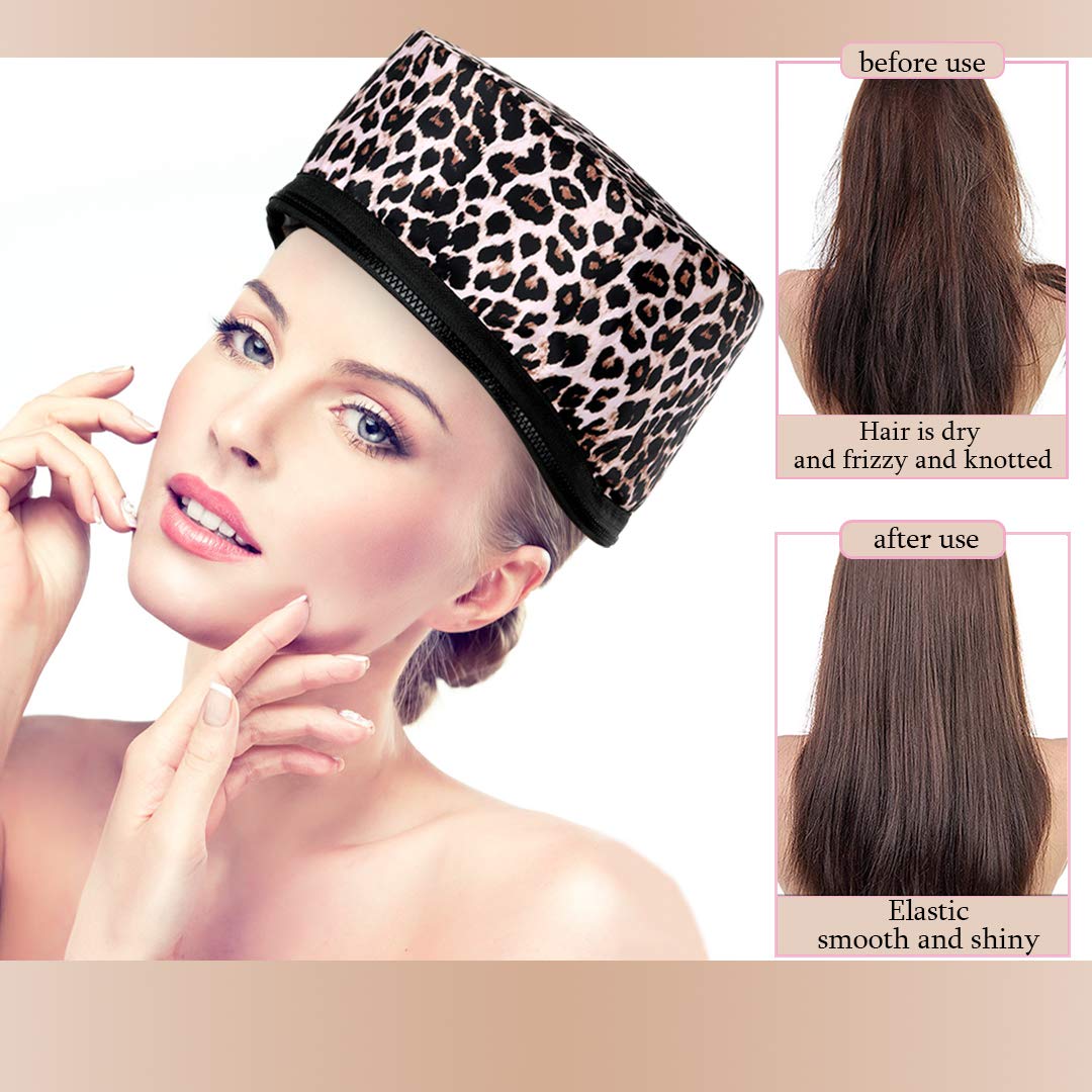 Electric Heat Therapy Hair Steamer Cap - Deep Conditioning Thermal Spa Hat for Hair Treatment & Styling | Perfect for At-Home Hair Care, Salon Treatments & Damaged Hair Recovery