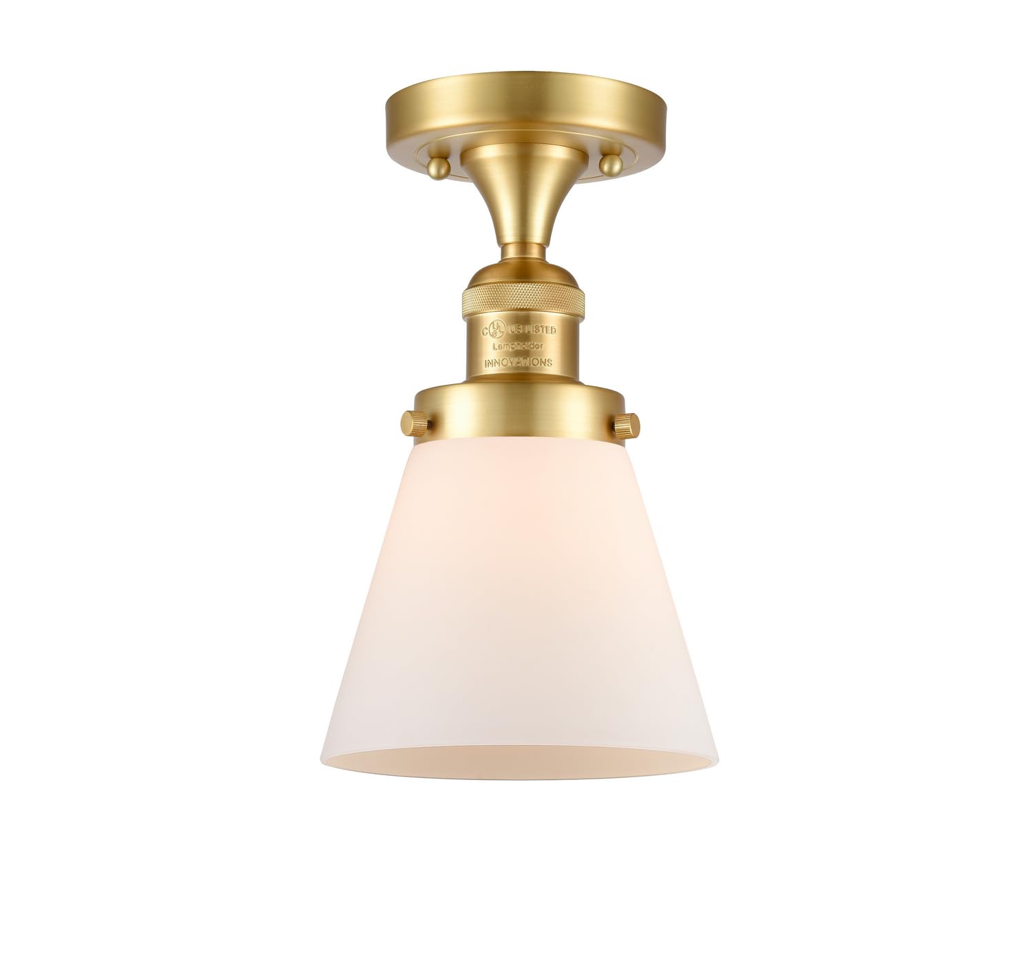 517-1CH-SG-G61-LED Bare Bulb 1 Light Cord Set in Satin Gold - Vintage Edison Style Pendant Lighting for Restaurants, Cafes & Home Decor