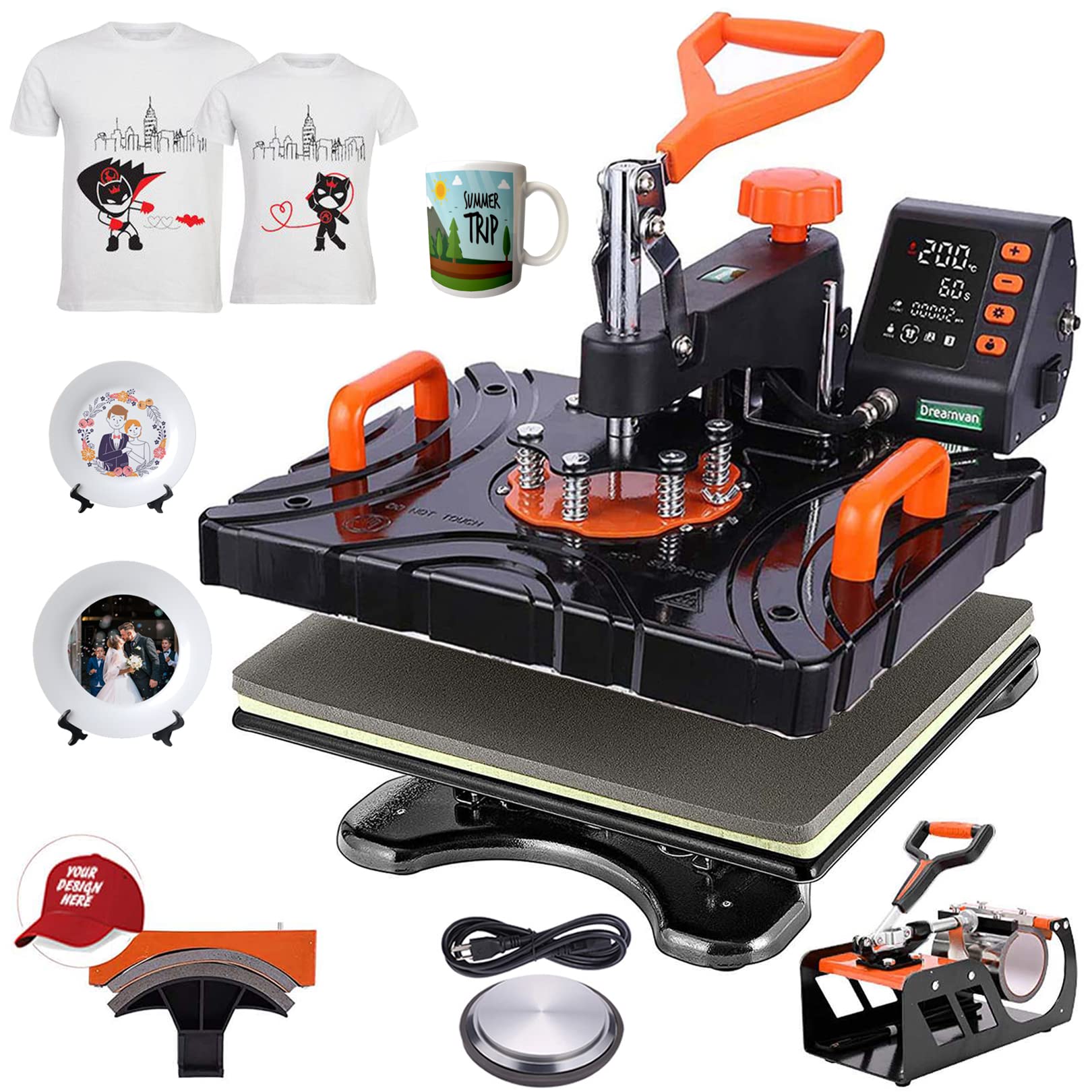 WOOKRAYS 5-in-1 Heat Press Machine - 15