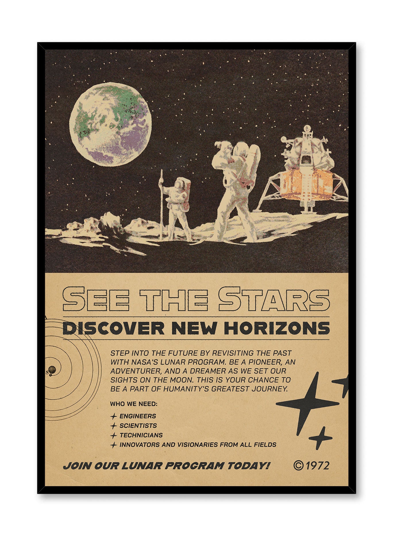New Horizons Space Exploration Poster - NASA Solar System Wall Art for Home, Office & Classroom Decor - Perfect for Astronomy Enthusiasts & Science Teachers